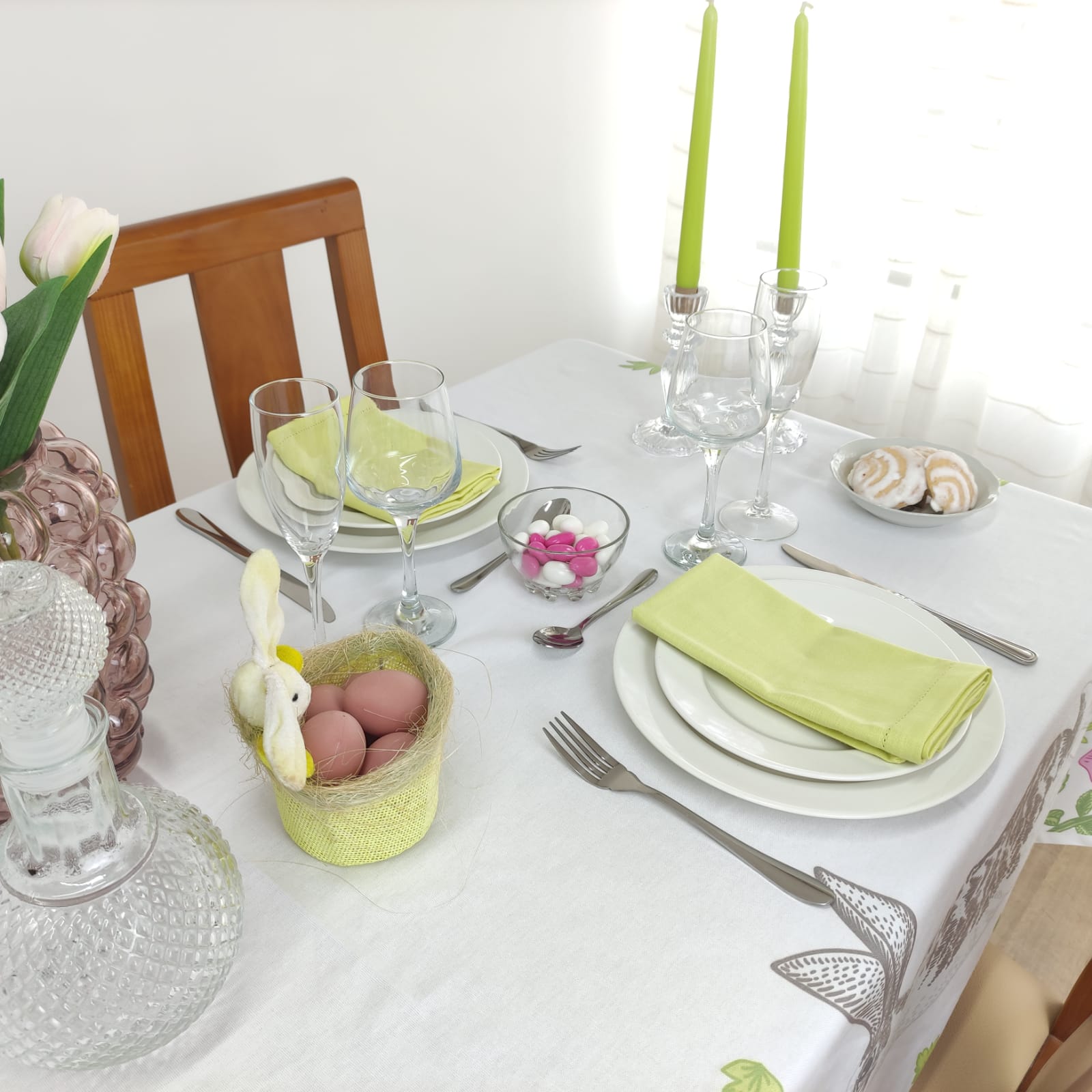 Toalha de Mesa Coelho da Páscoa