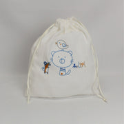 Saquinho Bebé Musselina Gato Branco Personalizável