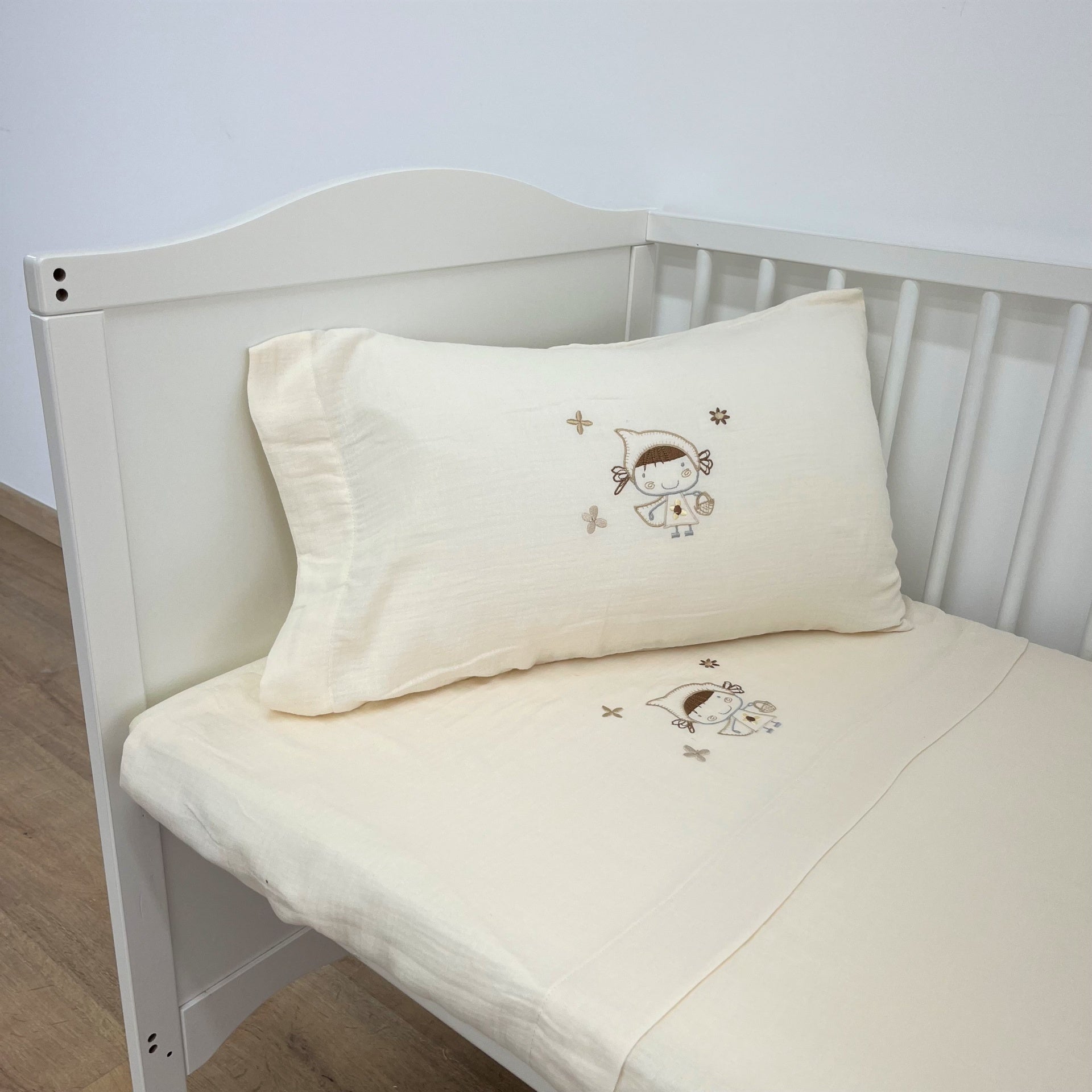 Jogo de Cama Musselina Bebé Capuchinho Colors