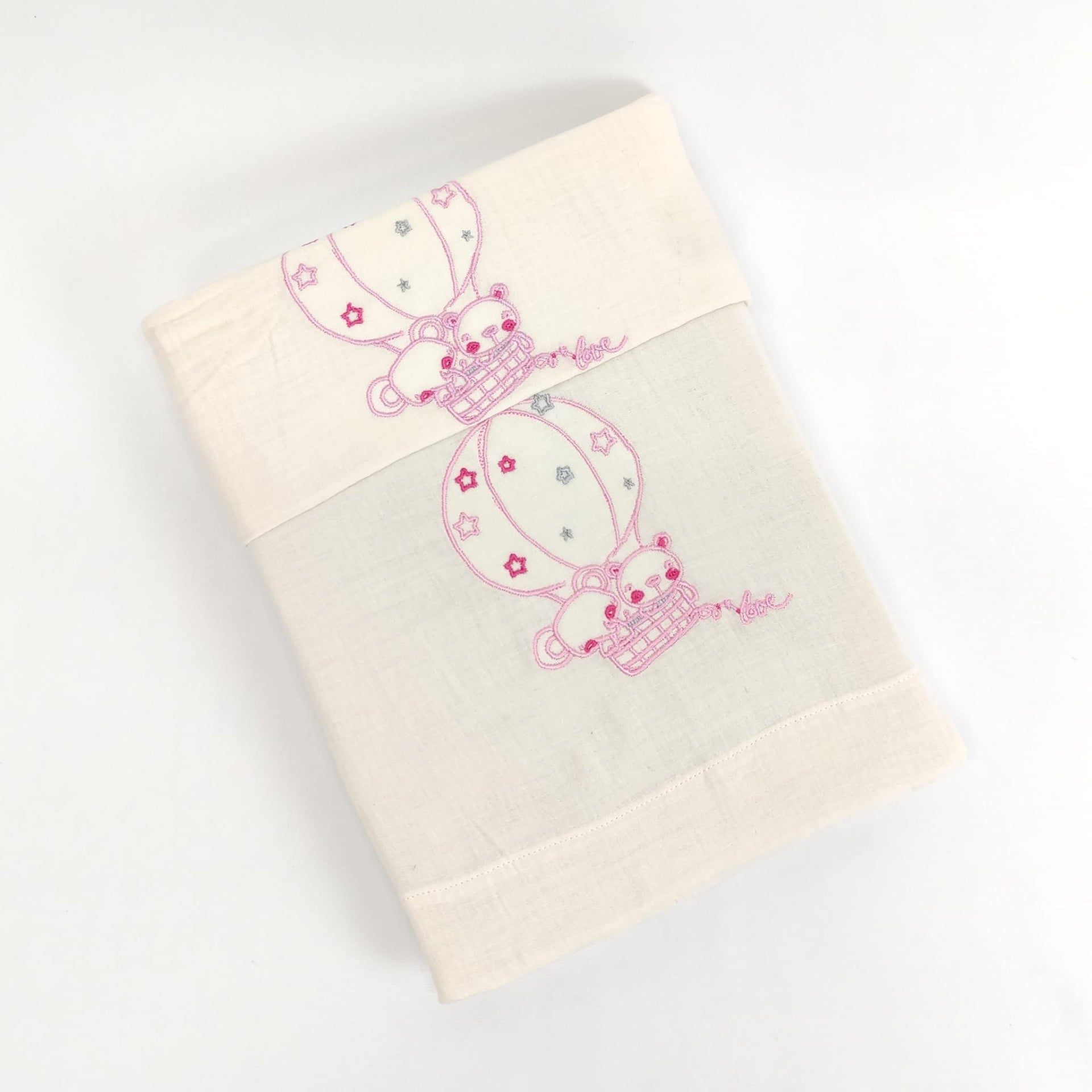 Jogo de Cama Musselina Bebé Balões Colors