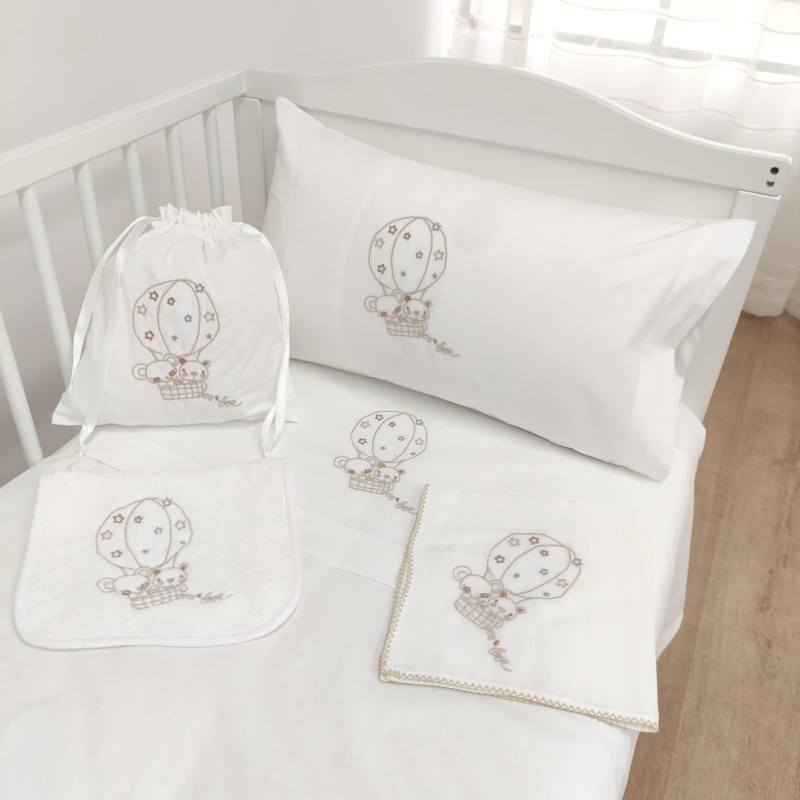 Jogo de Cama Bebé Balões