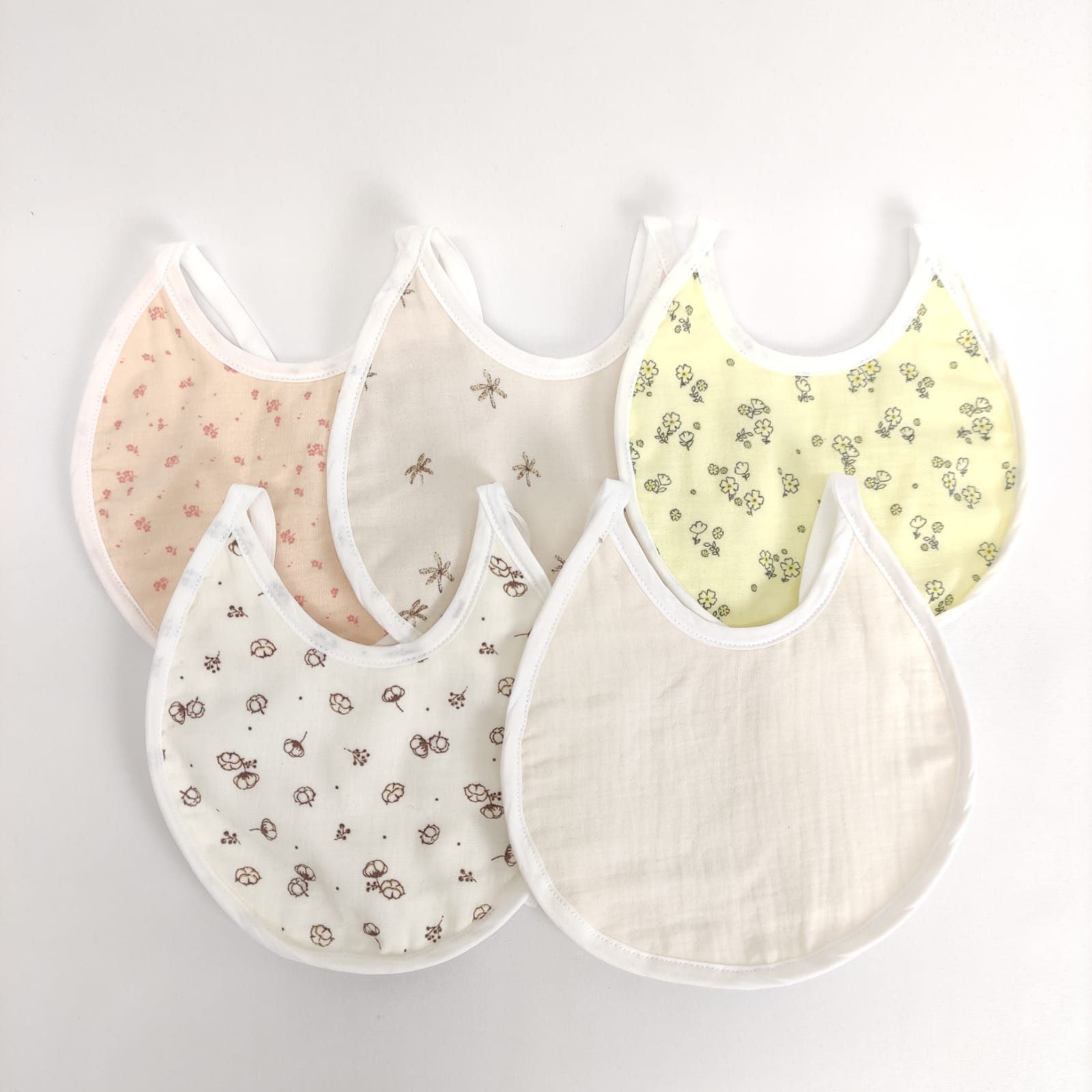 Babete Bebé Redonda Musselina