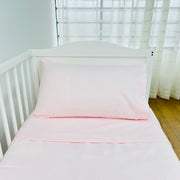 Jogo de Cama Bebé Flanela Pink Basic