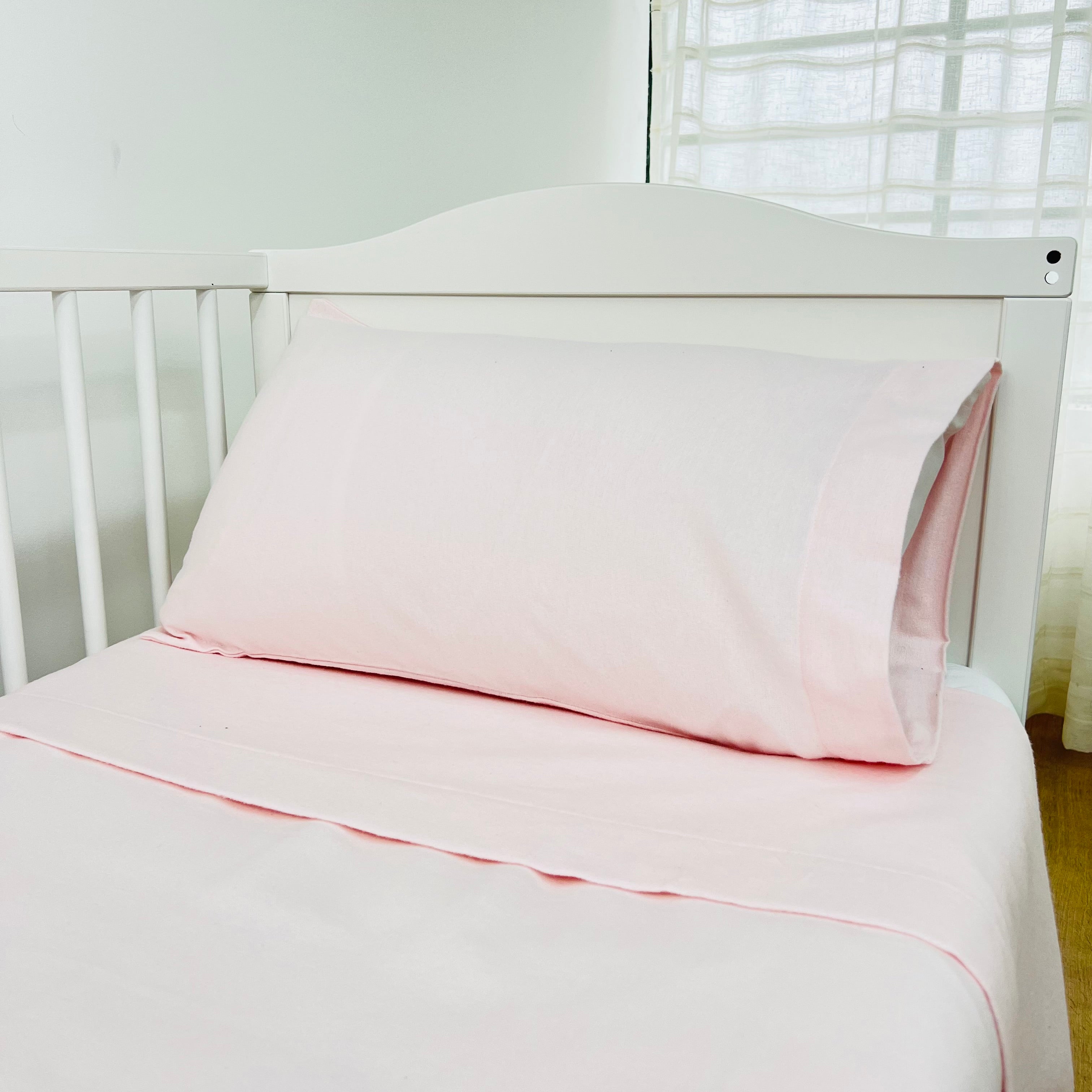 Jogo de Cama Bebé Flanela Pink Basic