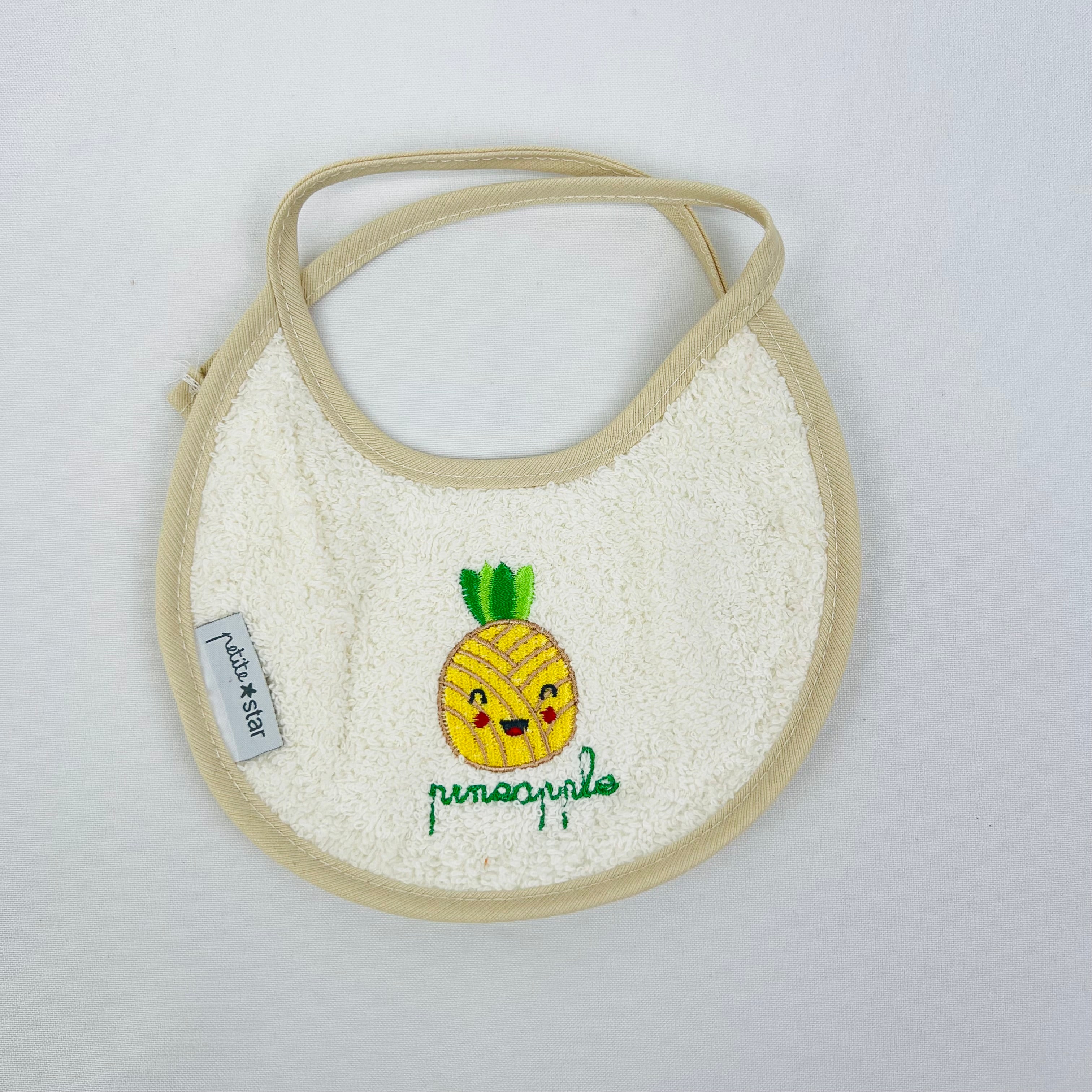 Babete Bebé Redonda Ananás