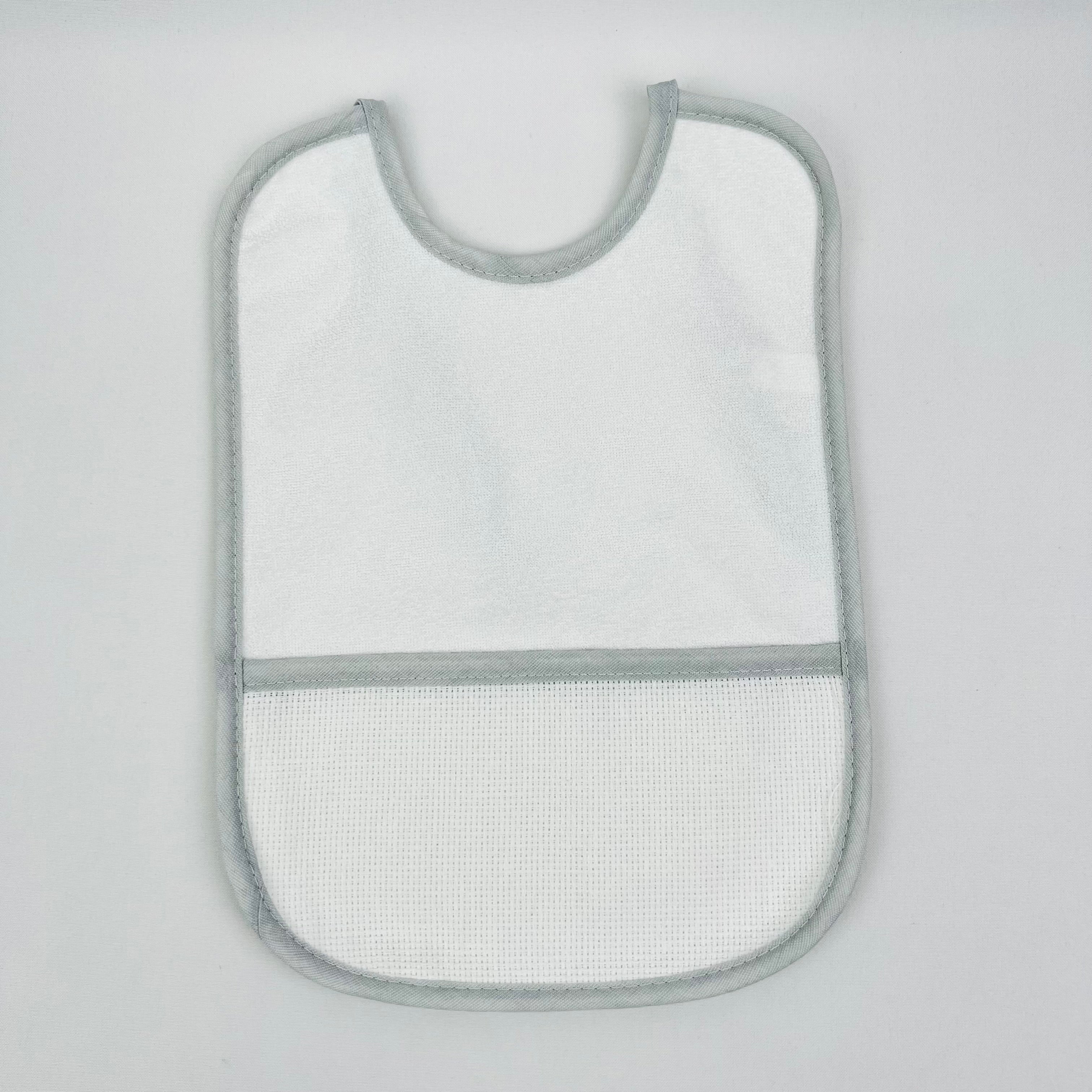 Babete Bebé Quadrada Grande com Plástico