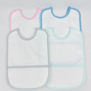 Babete Bebé Quadrada Grande com Plástico