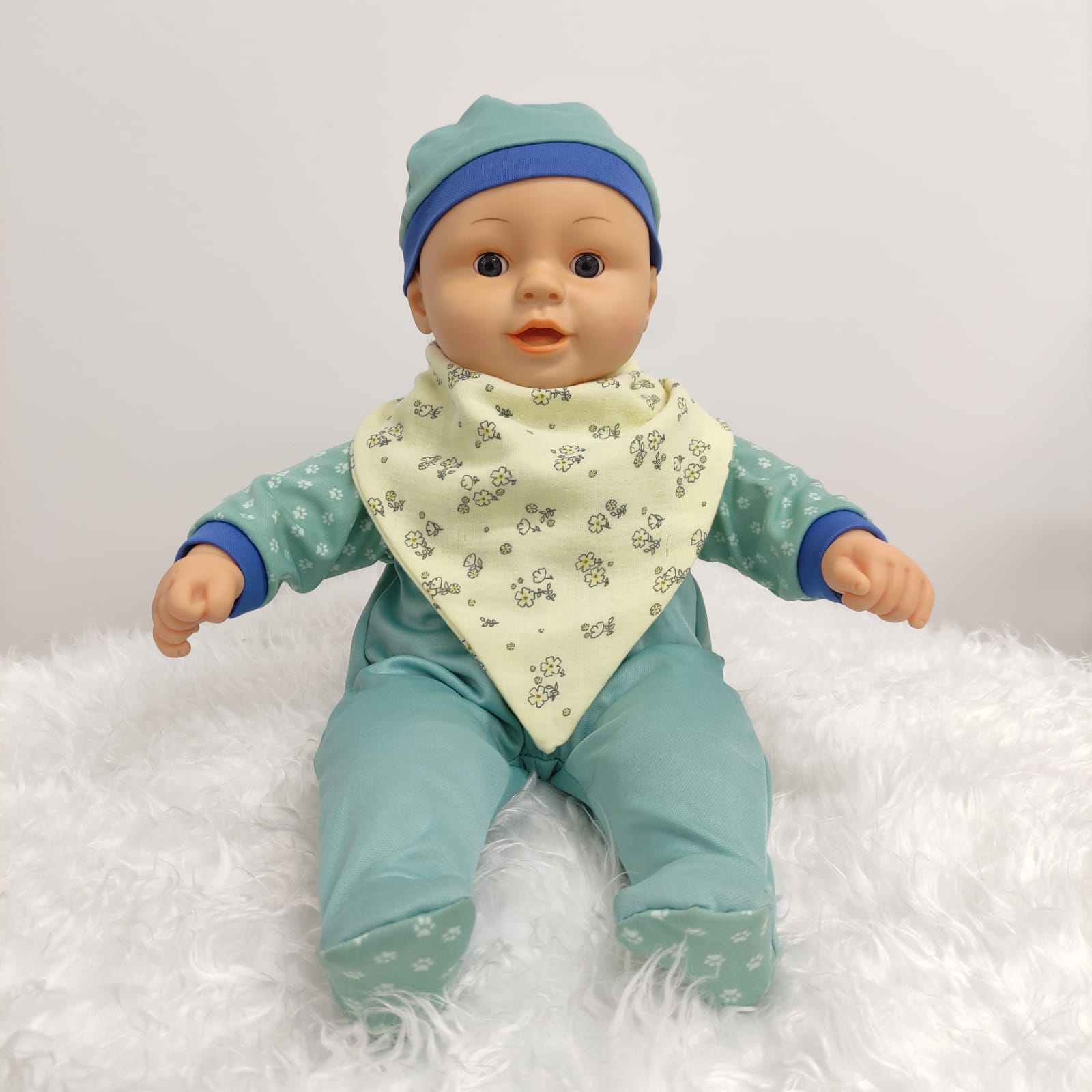 Babete Bebé Triangular Jardim