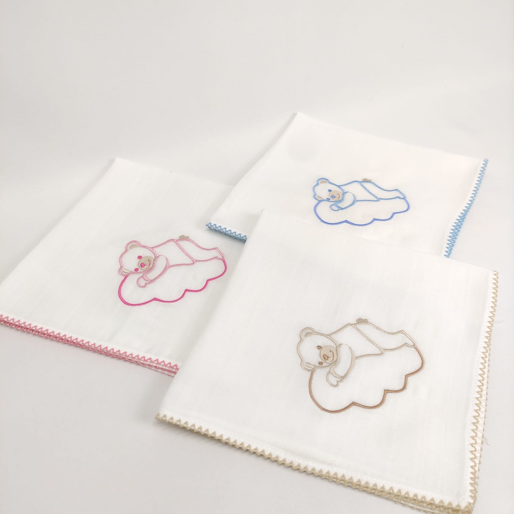 Fralda Algodão Beijinho Urso Nuvem