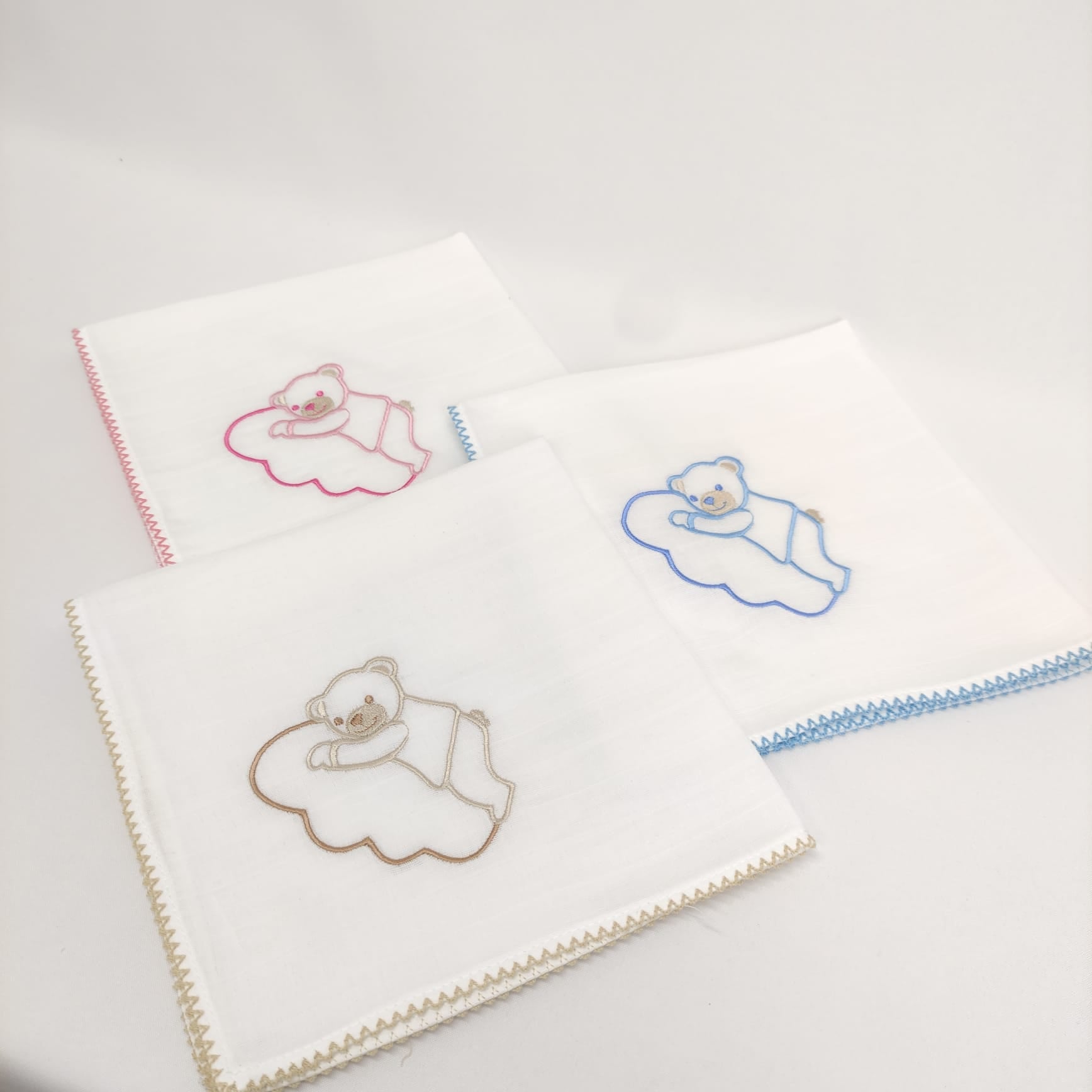 Fralda Algodão Beijinho Urso Nuvem