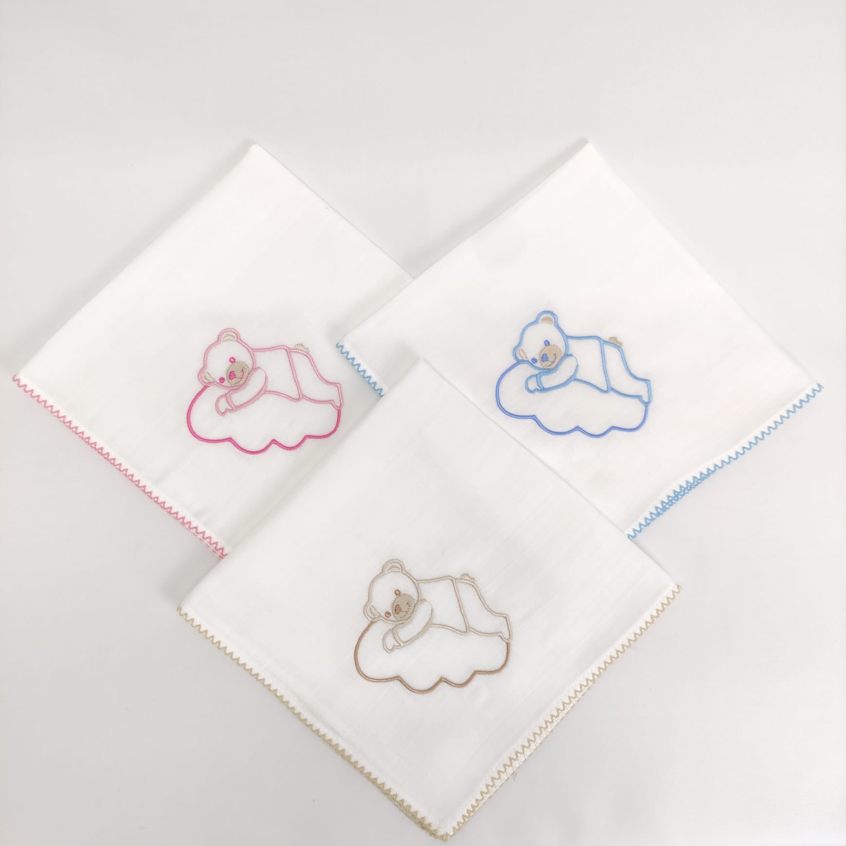 Fralda Algodão Beijinho Urso Nuvem