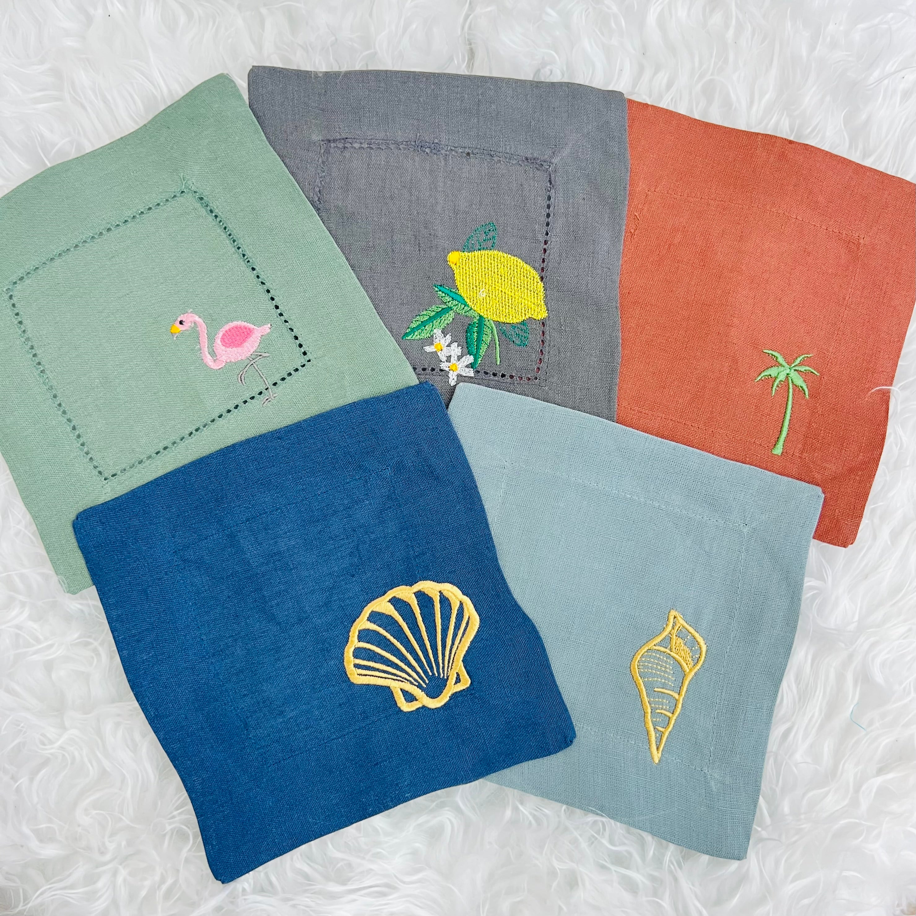 Guardanapo Cocktail Linho OF Concha