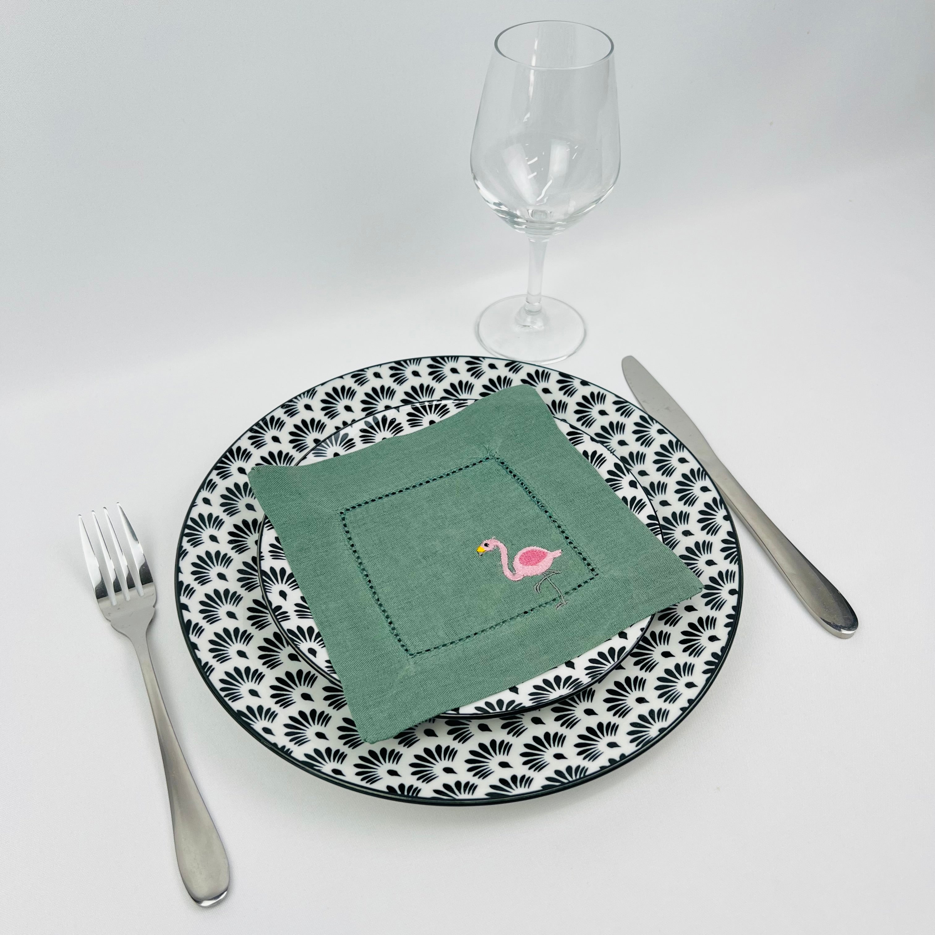 Guardanapo Cocktail Linho OF Flamingo