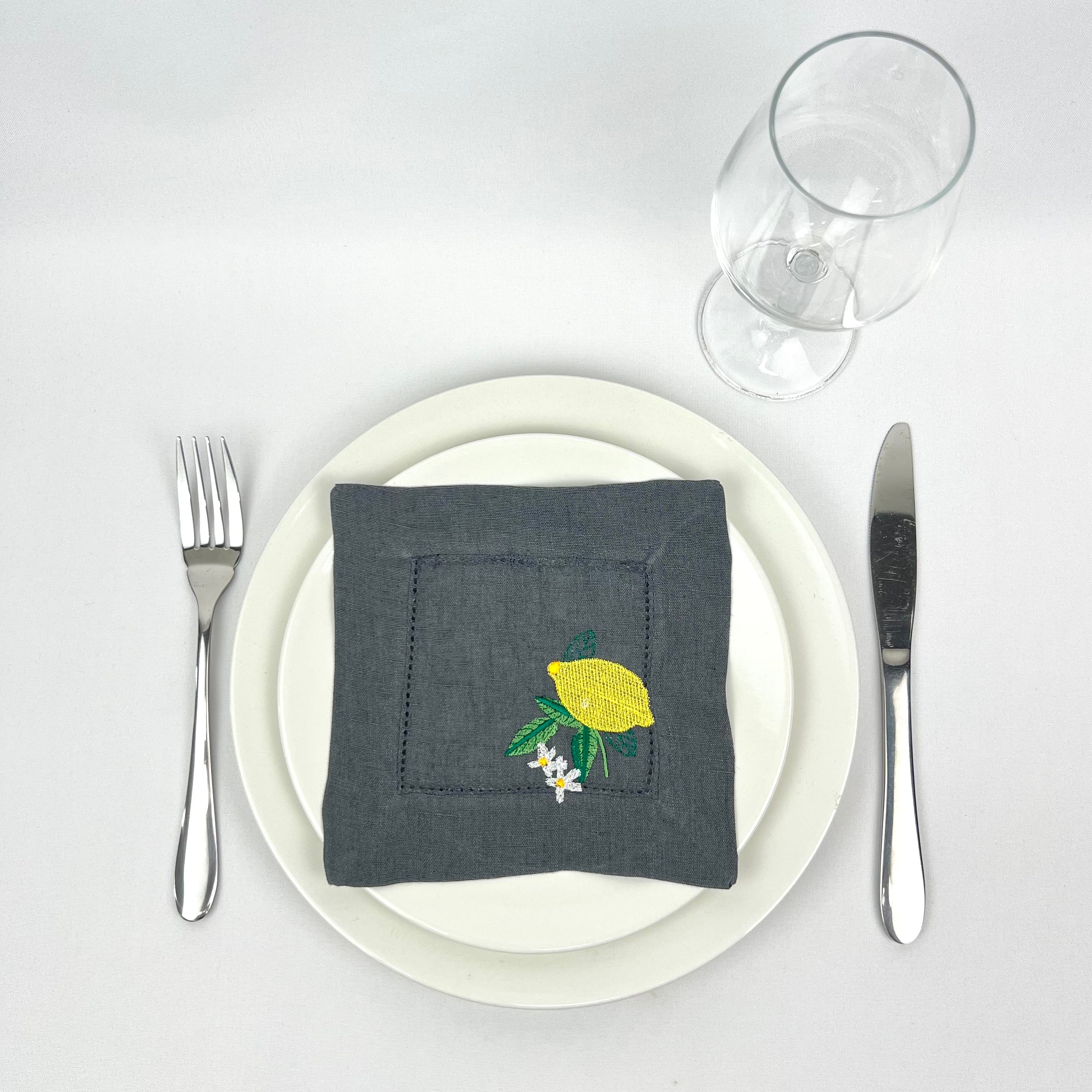 Guardanapo Cocktail Linho OF Limão