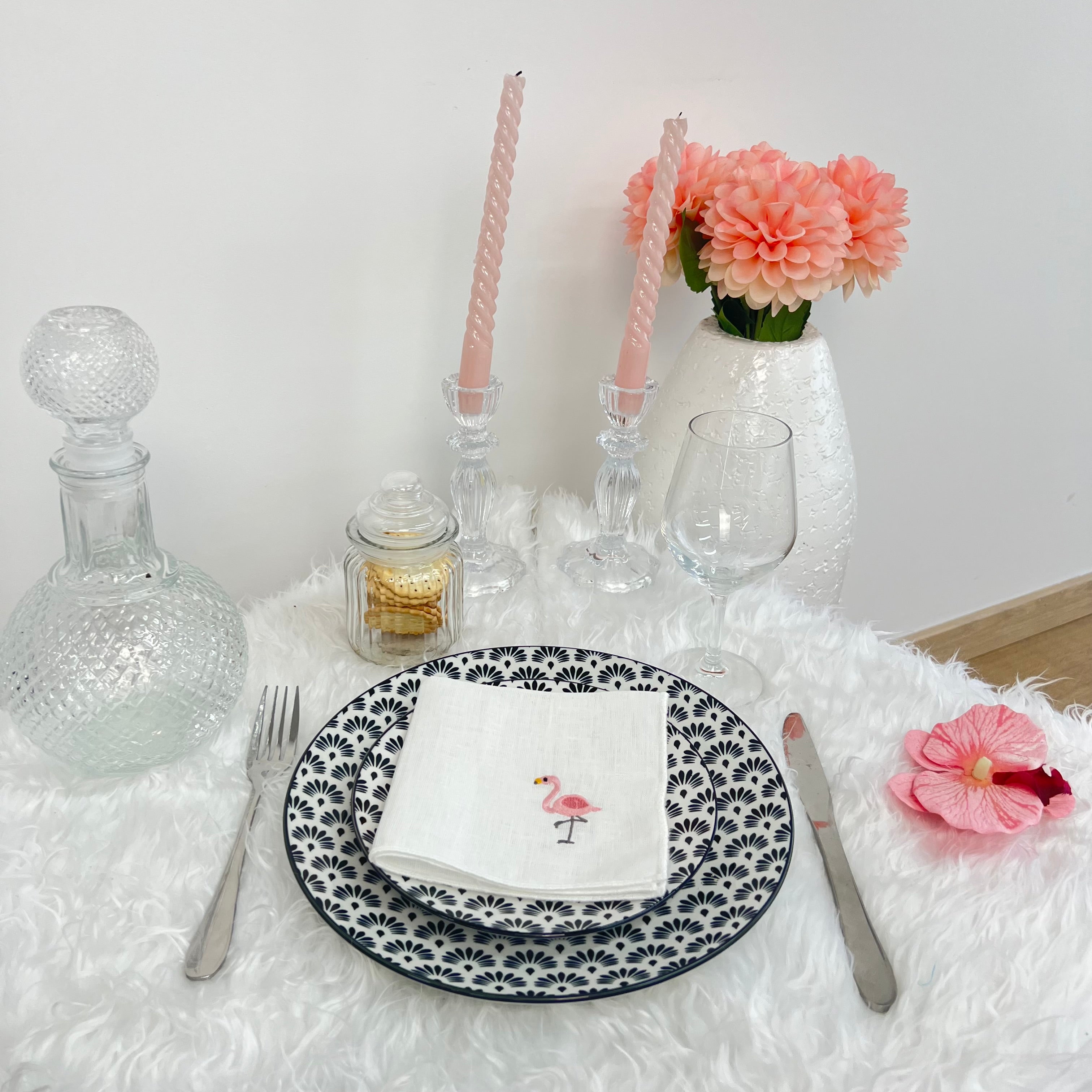 Guardanapo Linho OF Flamingo