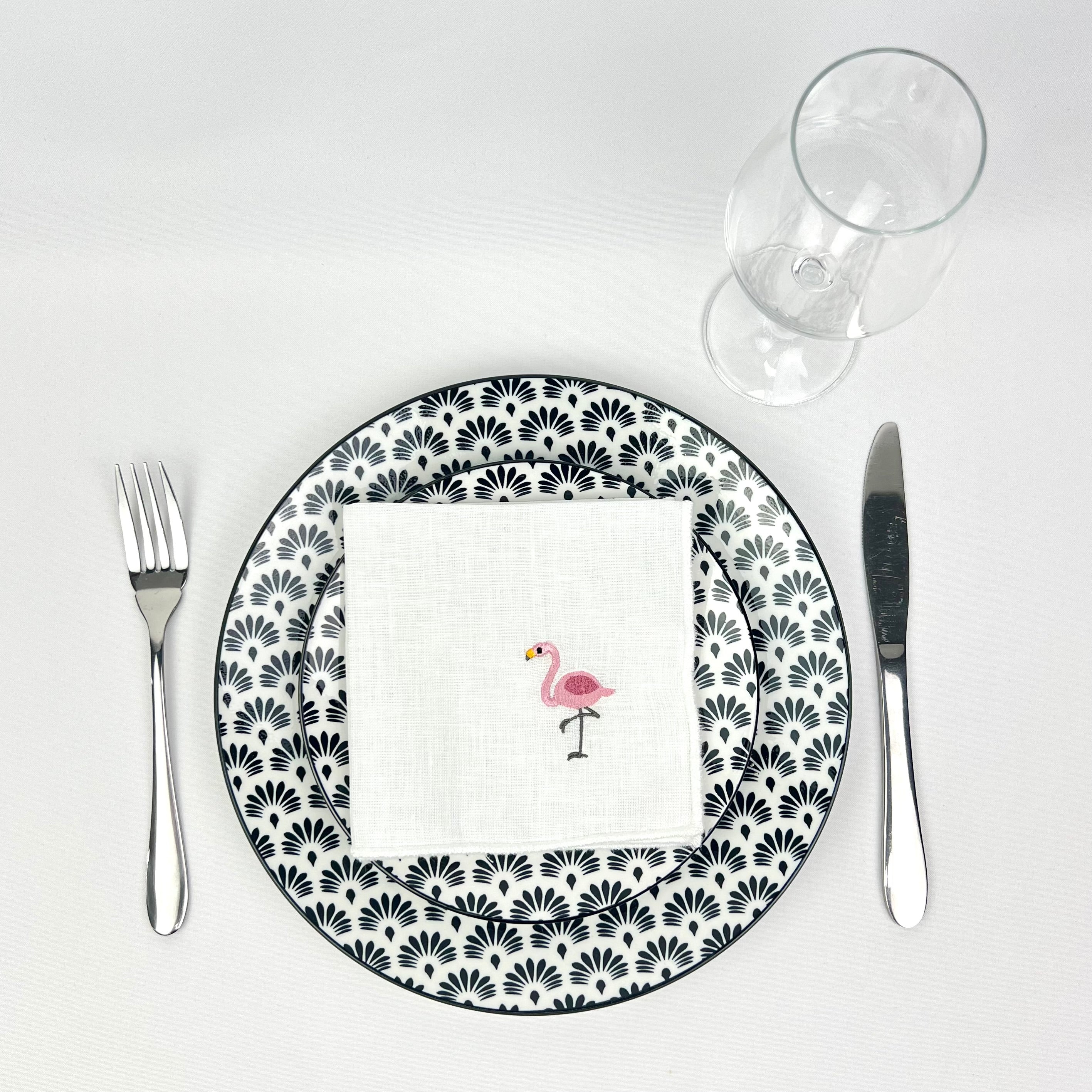 Guardanapo Linho OF Flamingo