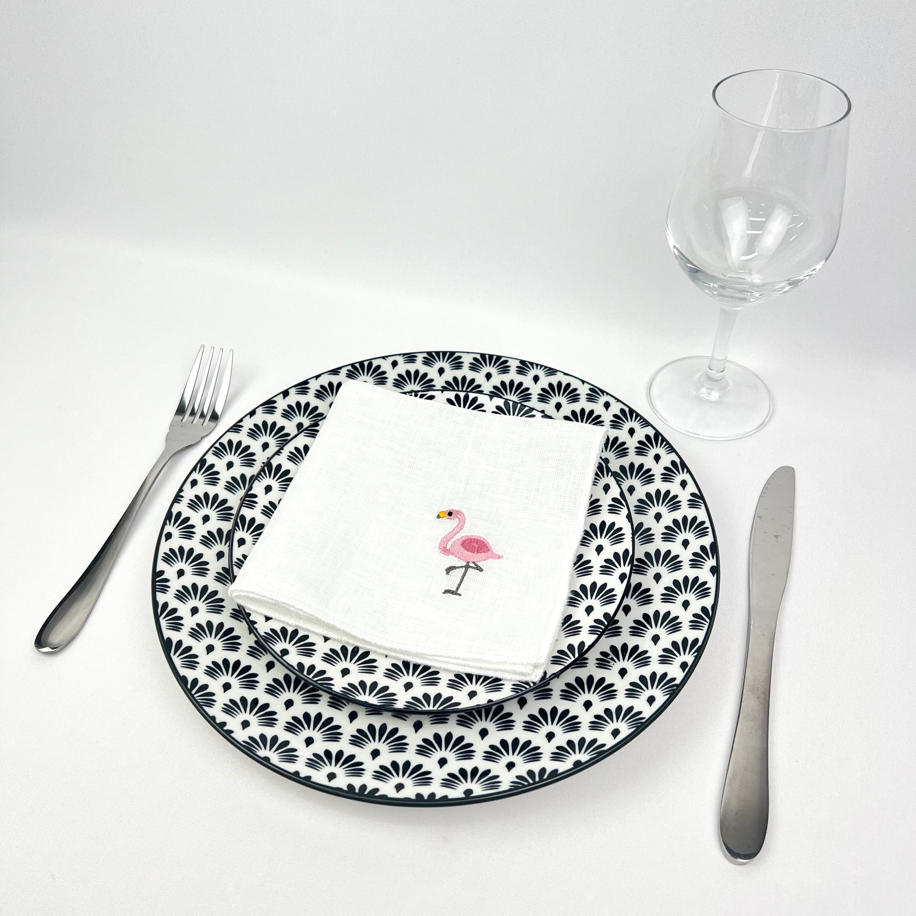 Guardanapo Linho OF Flamingo