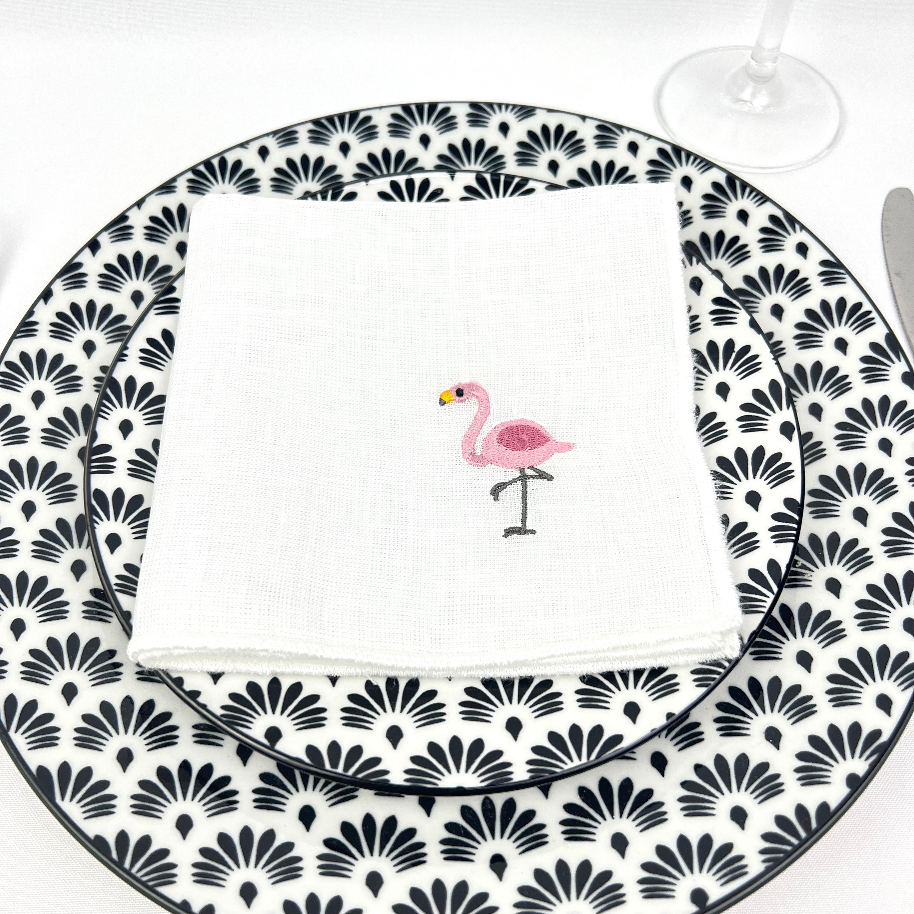 Guardanapo Linho OF Flamingo