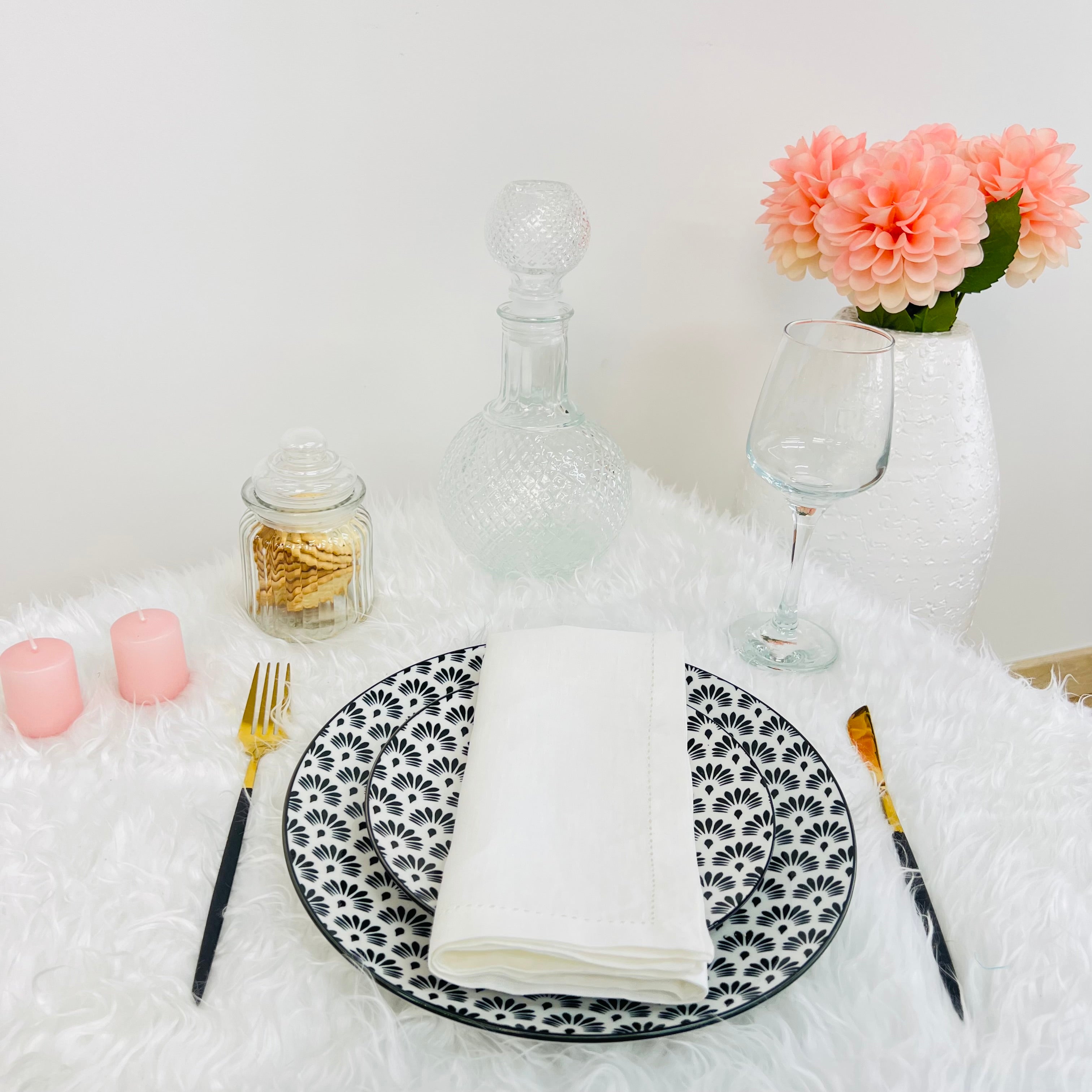 Guardanapo Perfect White Ponto-Aberto