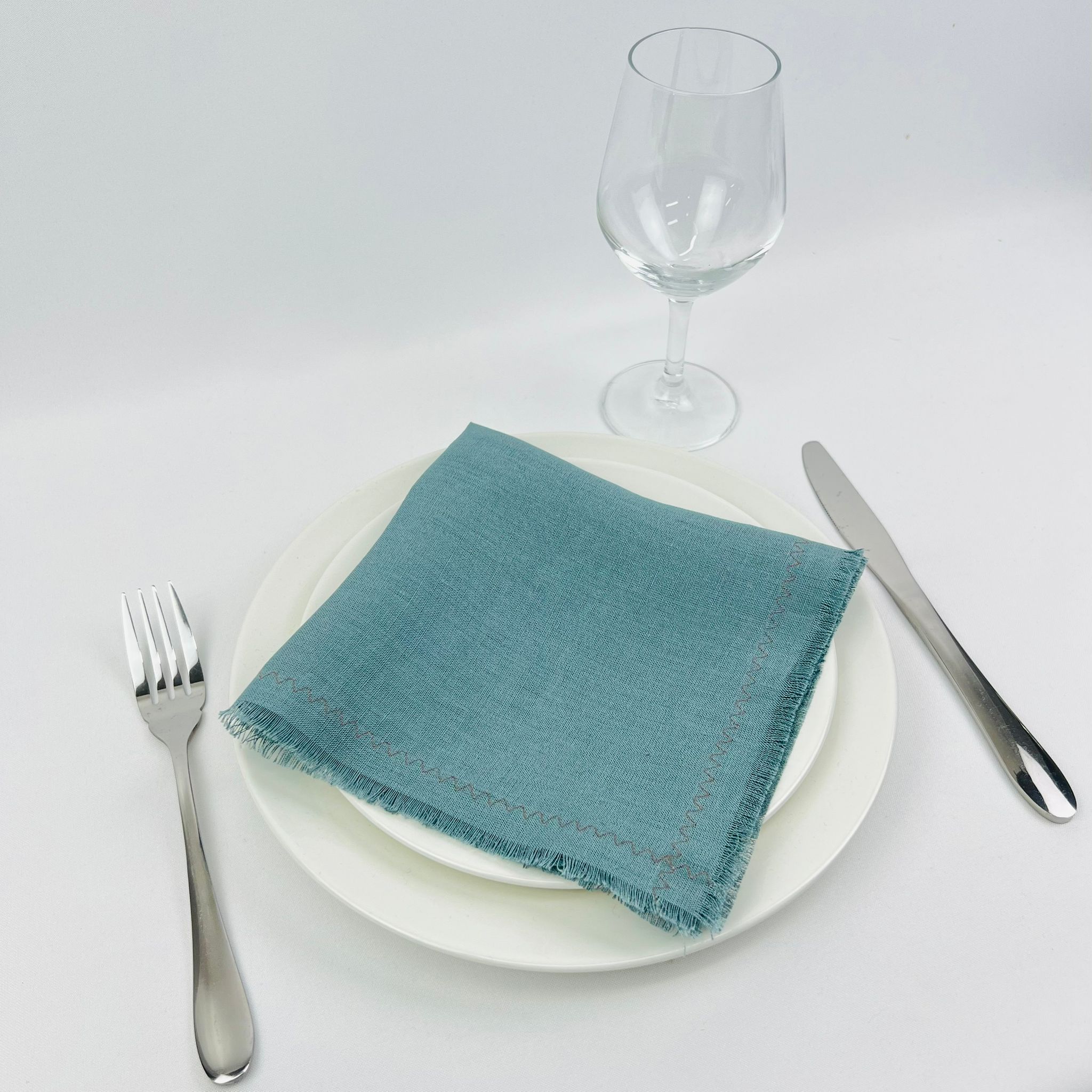 Guardanapo Verde Água Zigzag