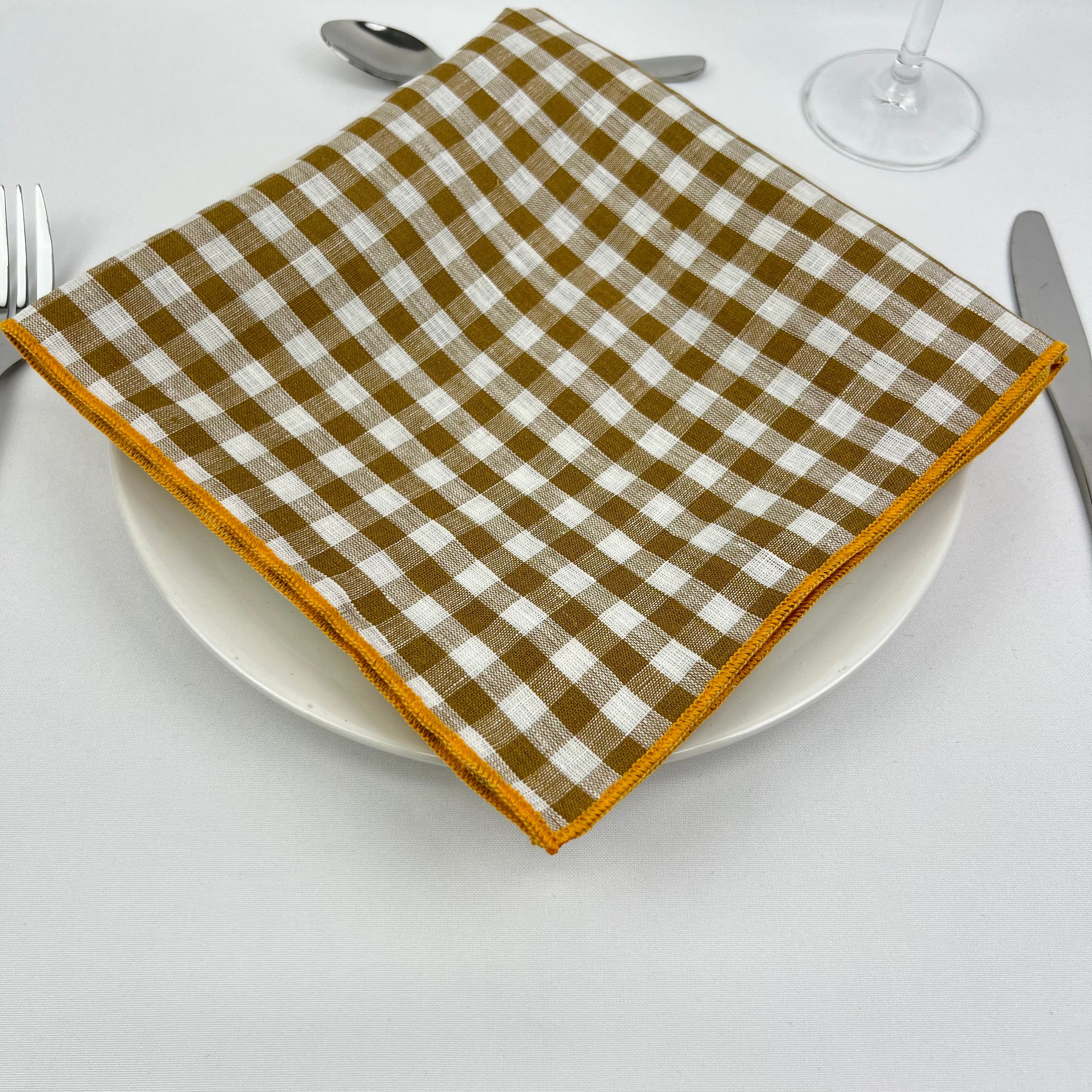 Guardanapo Vichy Overlock