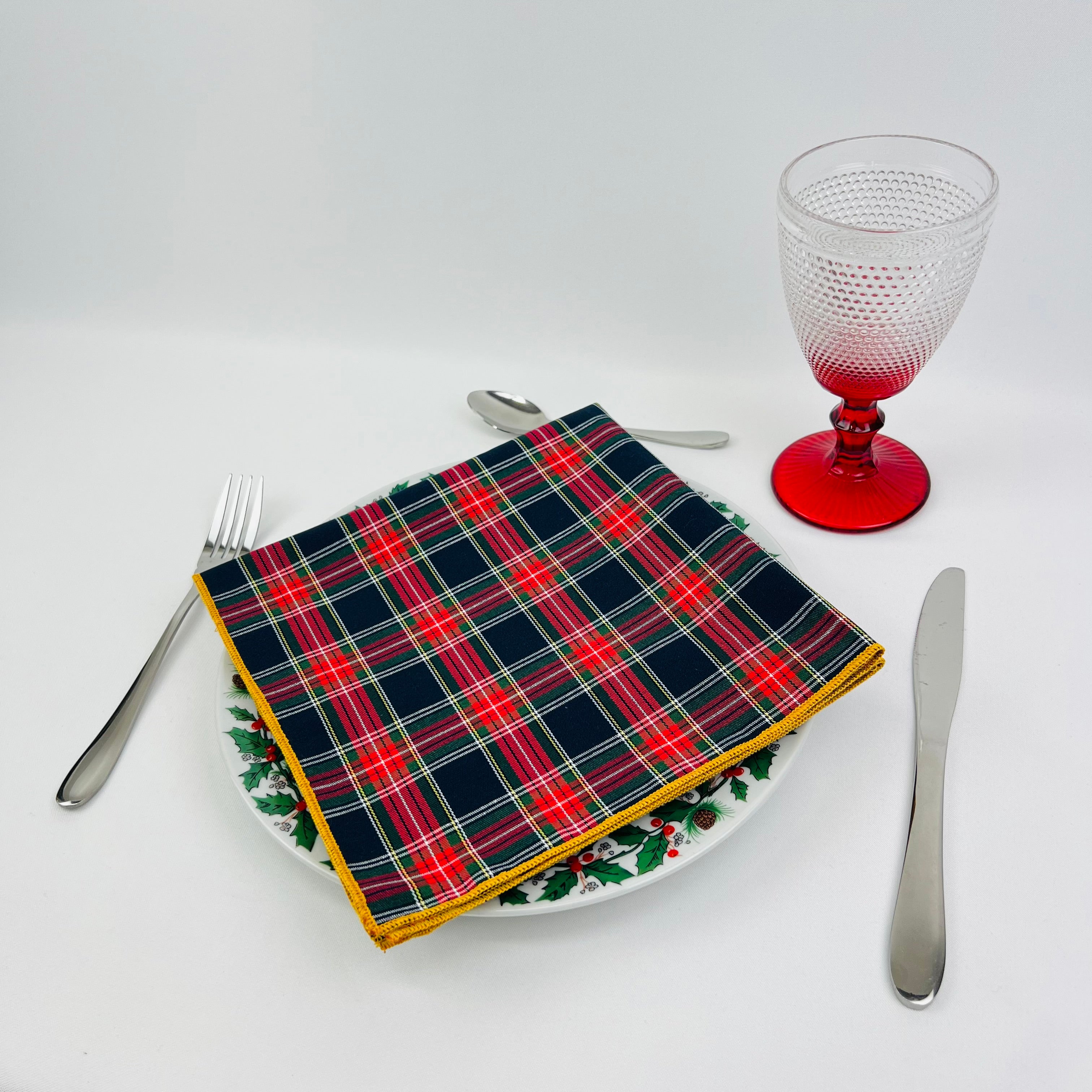 Guardanapo Xmas Chess Overlock