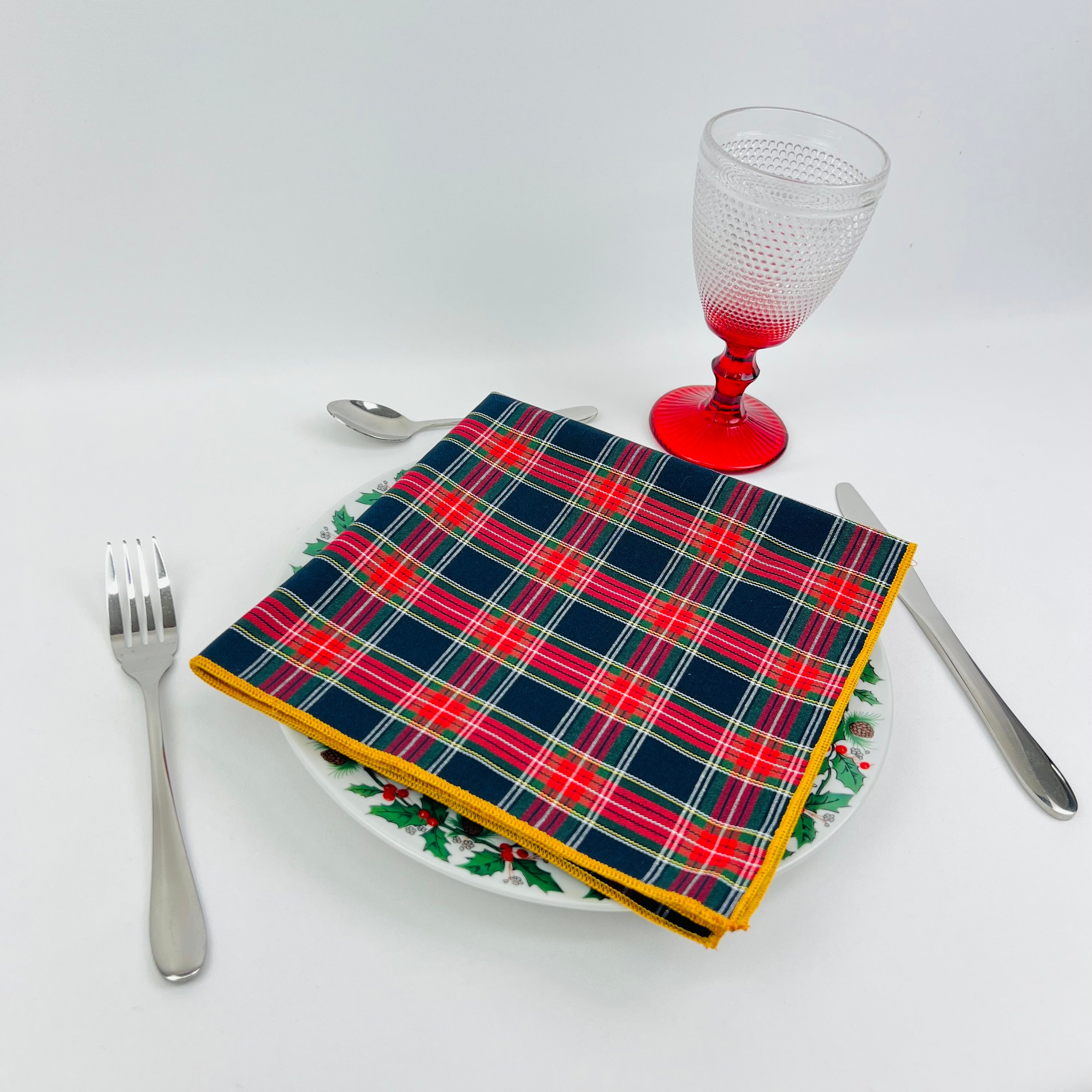 Guardanapo Xmas Chess Overlock