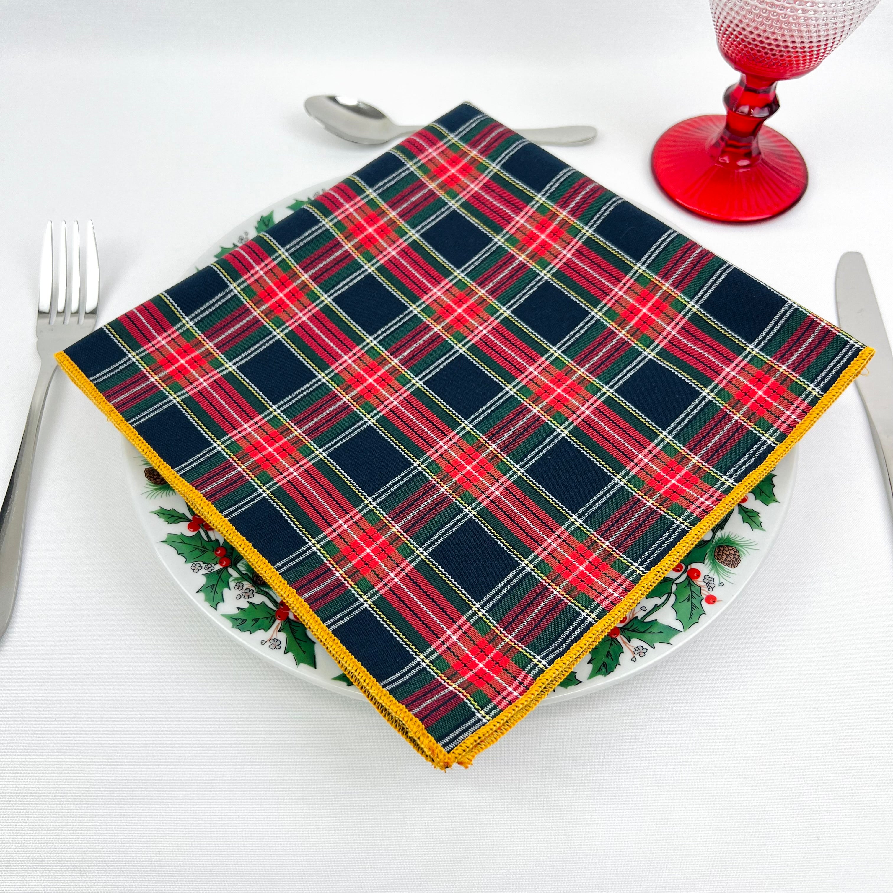 Guardanapo Xmas Chess Overlock