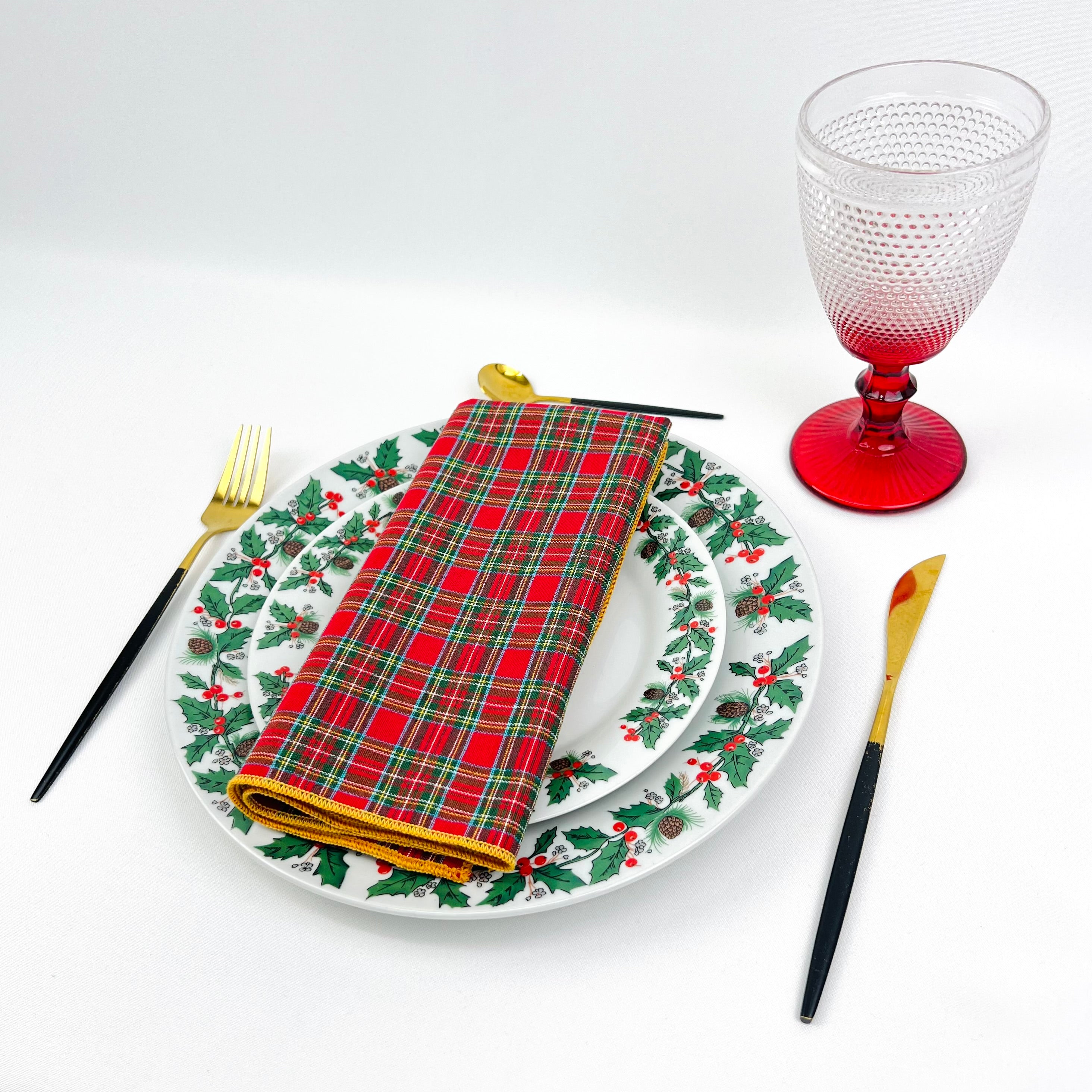 Guardanapo Xmas Glamour Overlock