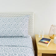 Conjunto de Lençóis Flanela Blue Mood