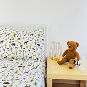 Conjunto de Lençóis Flanela Animais - Travesseiro