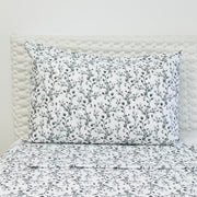 Conjunto de Lençóis Flanela Gray Flowers