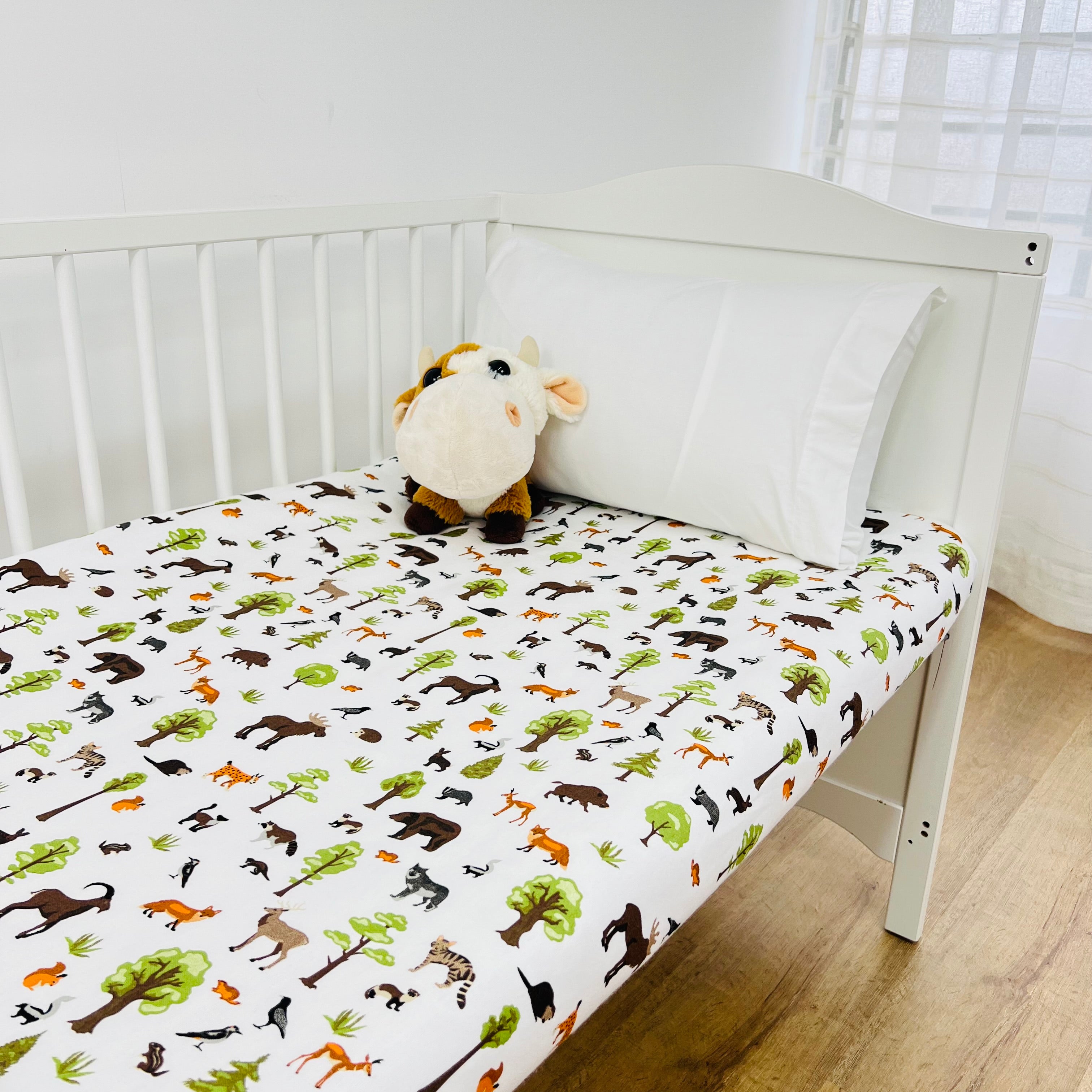 Lençol de Baixo Flanela Animais Baby