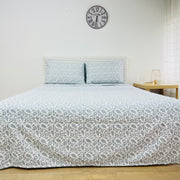 Lençol de Cima Flanela Blue Mood