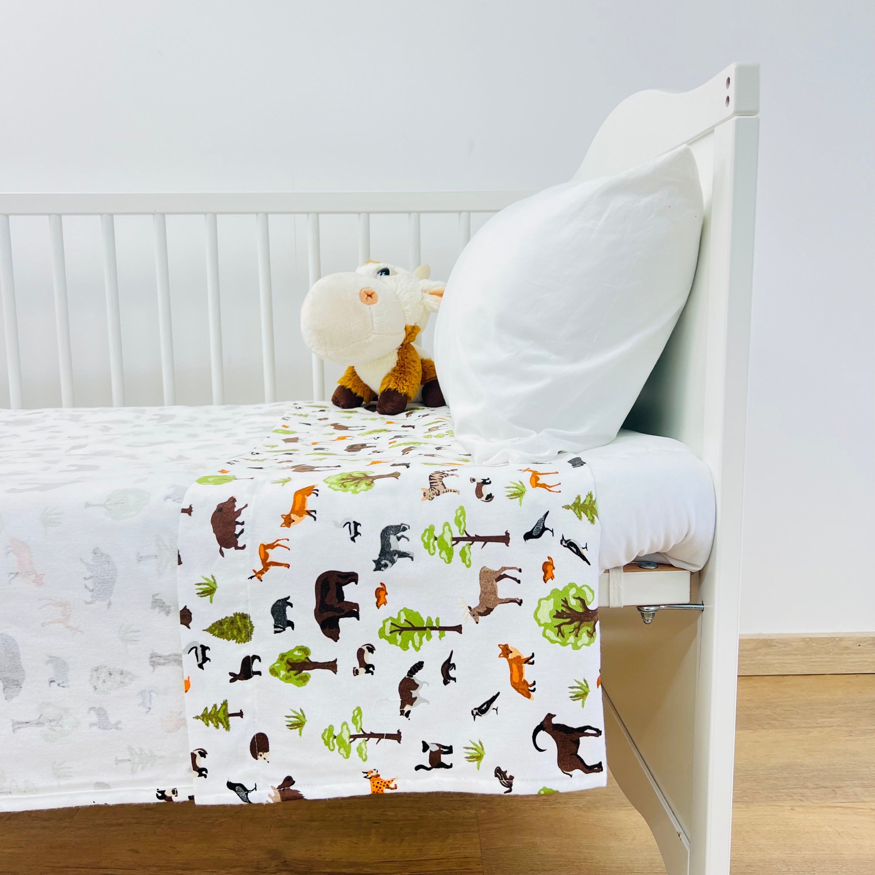 Lençol de Cima Flanela Animais Baby