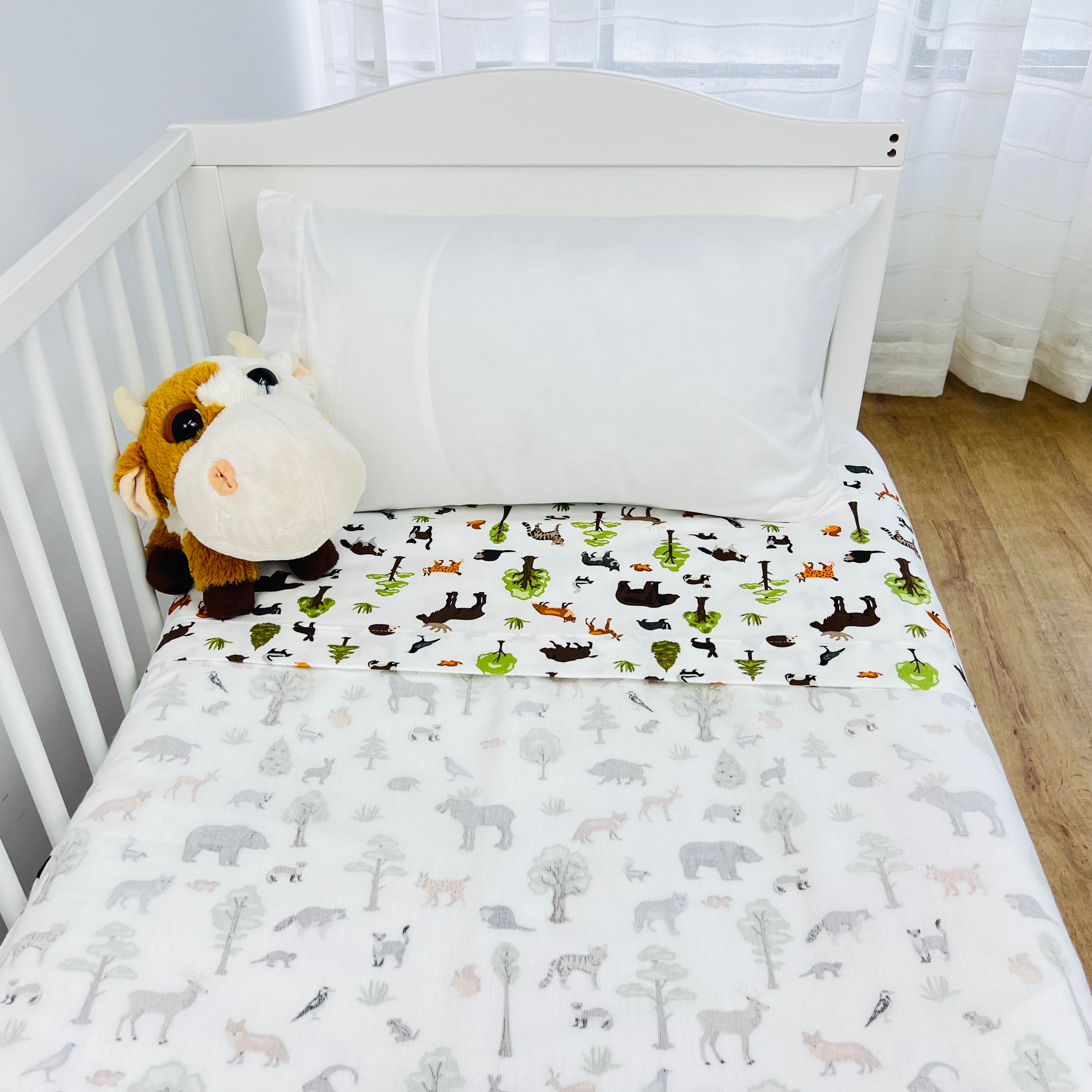 Lençol de Cima Flanela Animais Baby