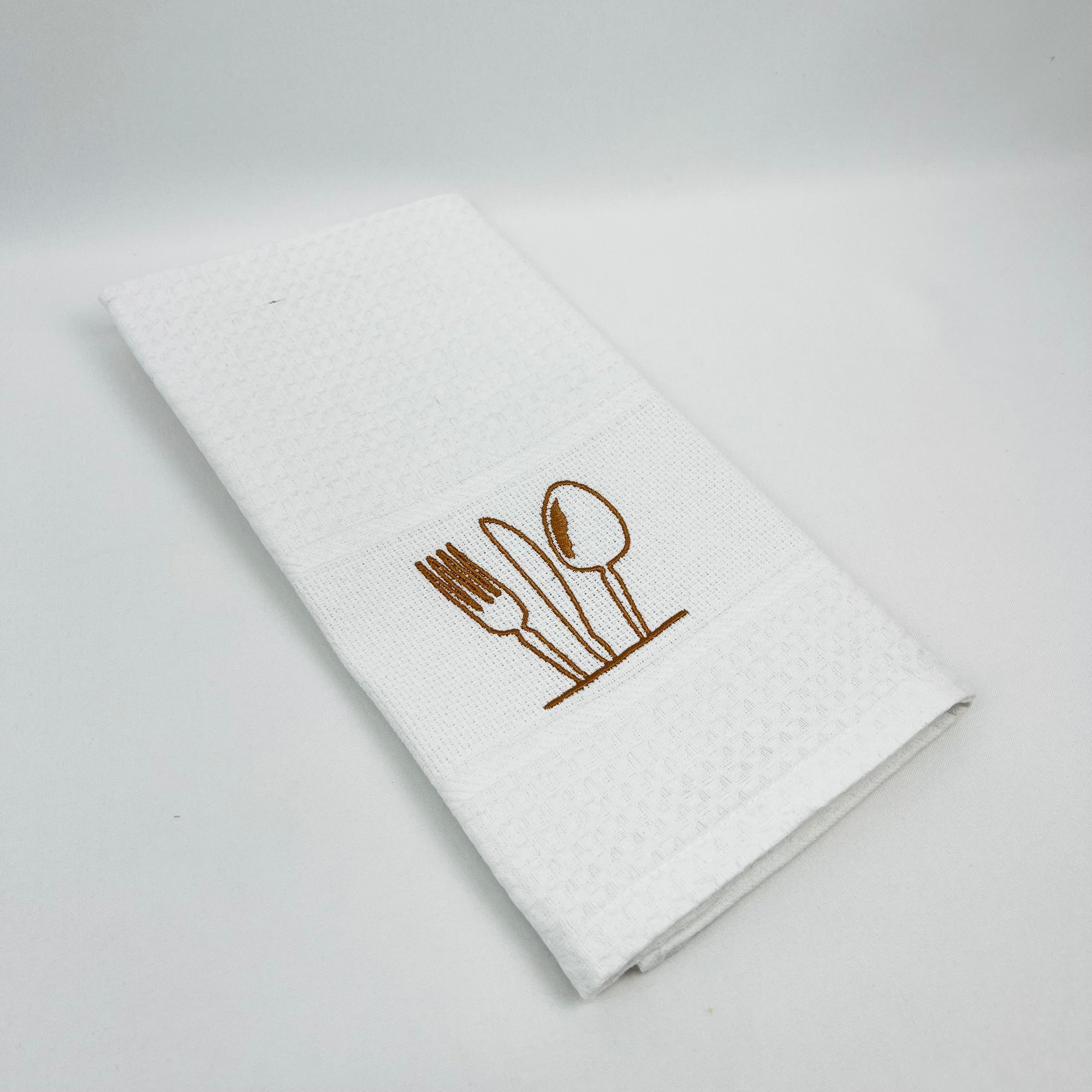 Pano de Cozinha Algodão Talheres