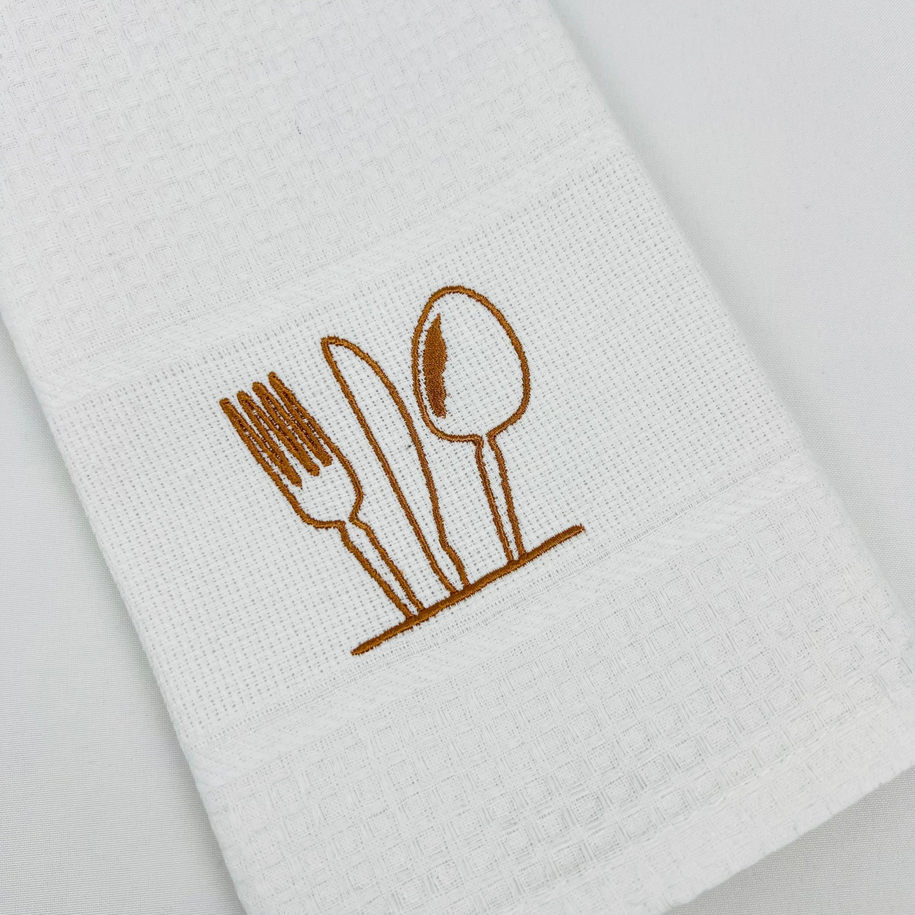 Pano de Cozinha Algodão Talheres