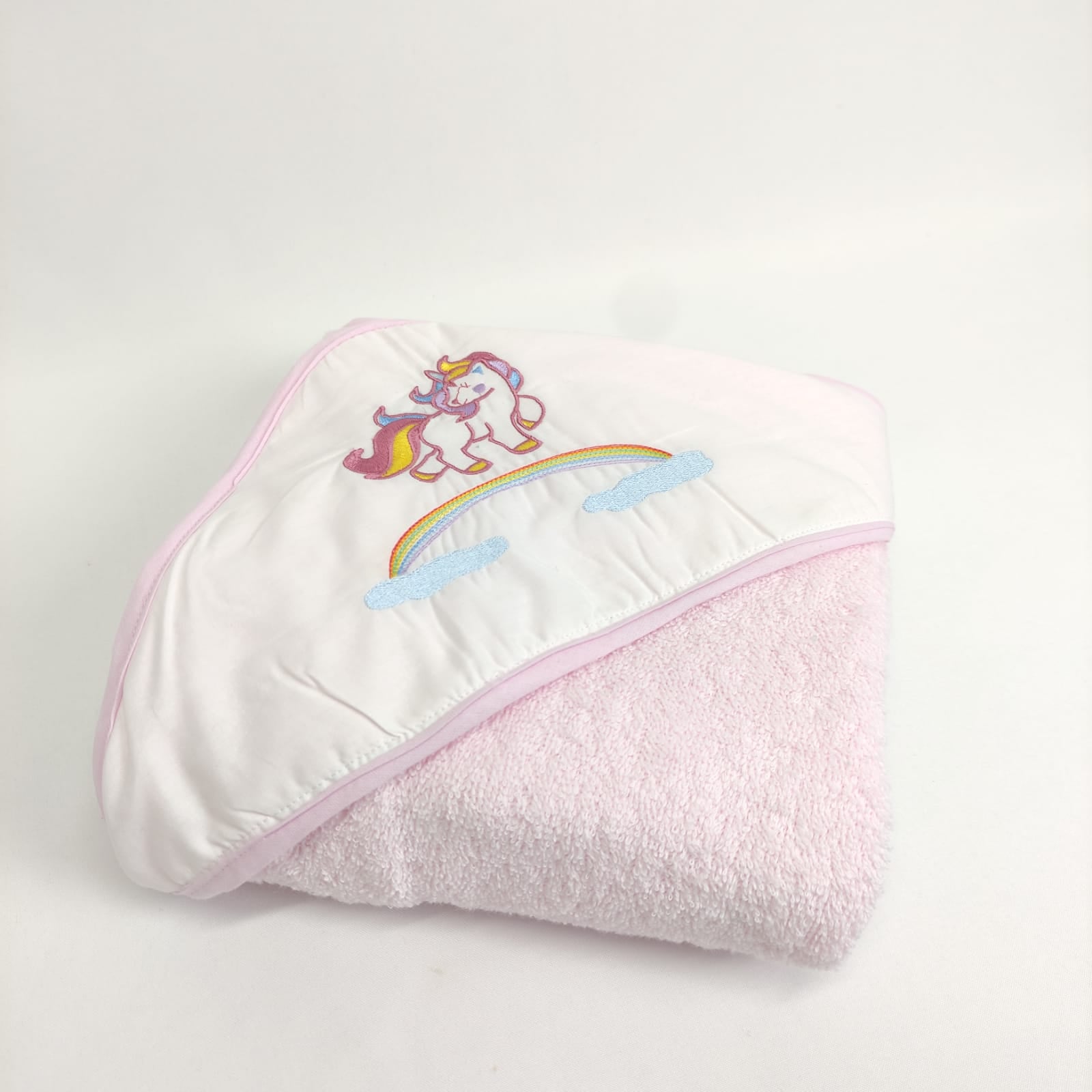 Toalha Banho Bebé Unicórnio Personalizável