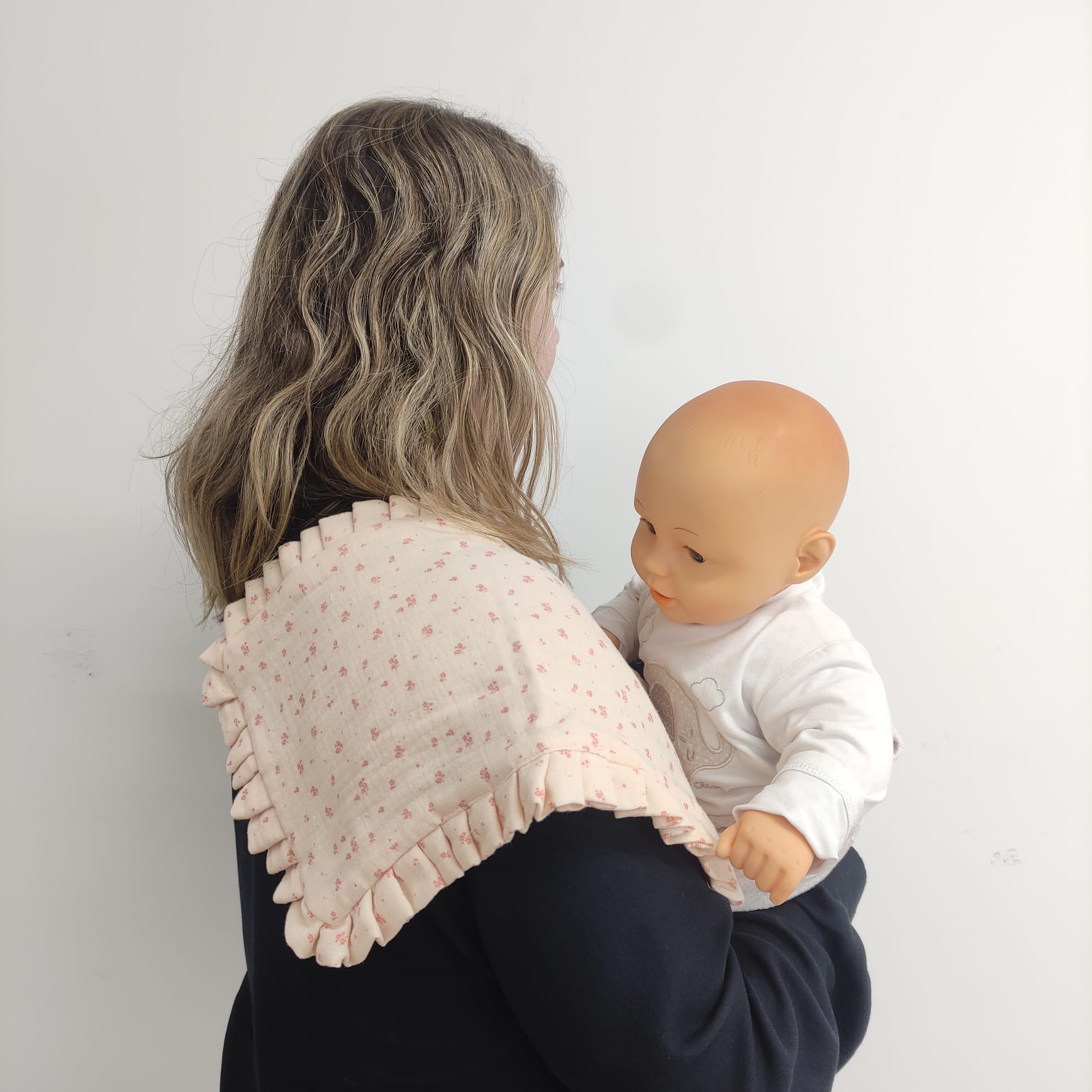 Babador com Folho Florzinhas