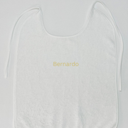 Babete Bebé Felpo Sem Plástico Personalizável