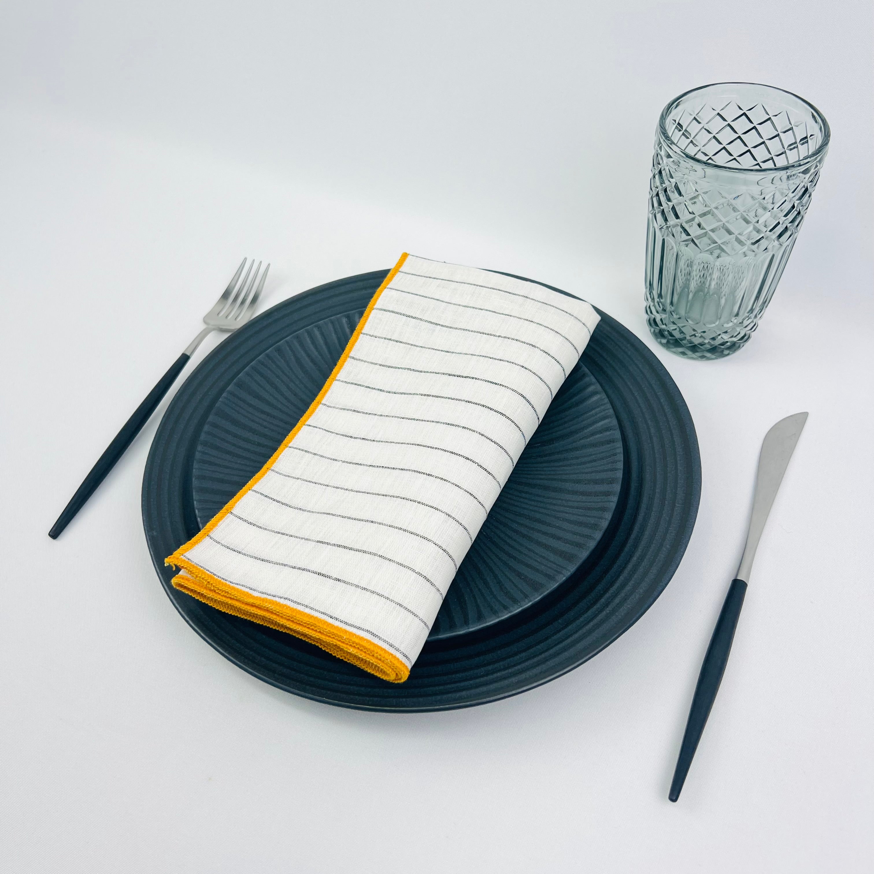 Guardanapo Rayas Overlock