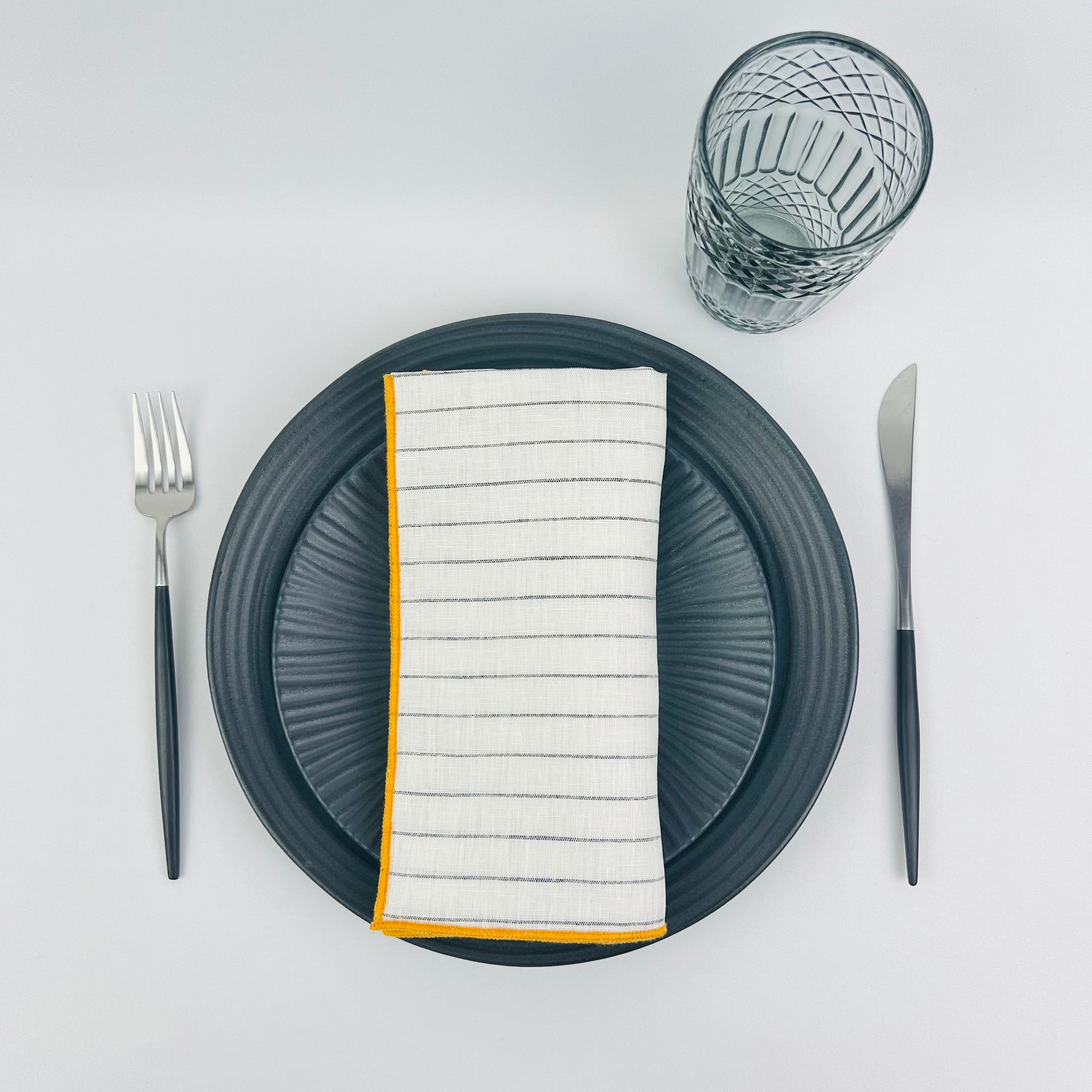 Guardanapo Rayas Overlock