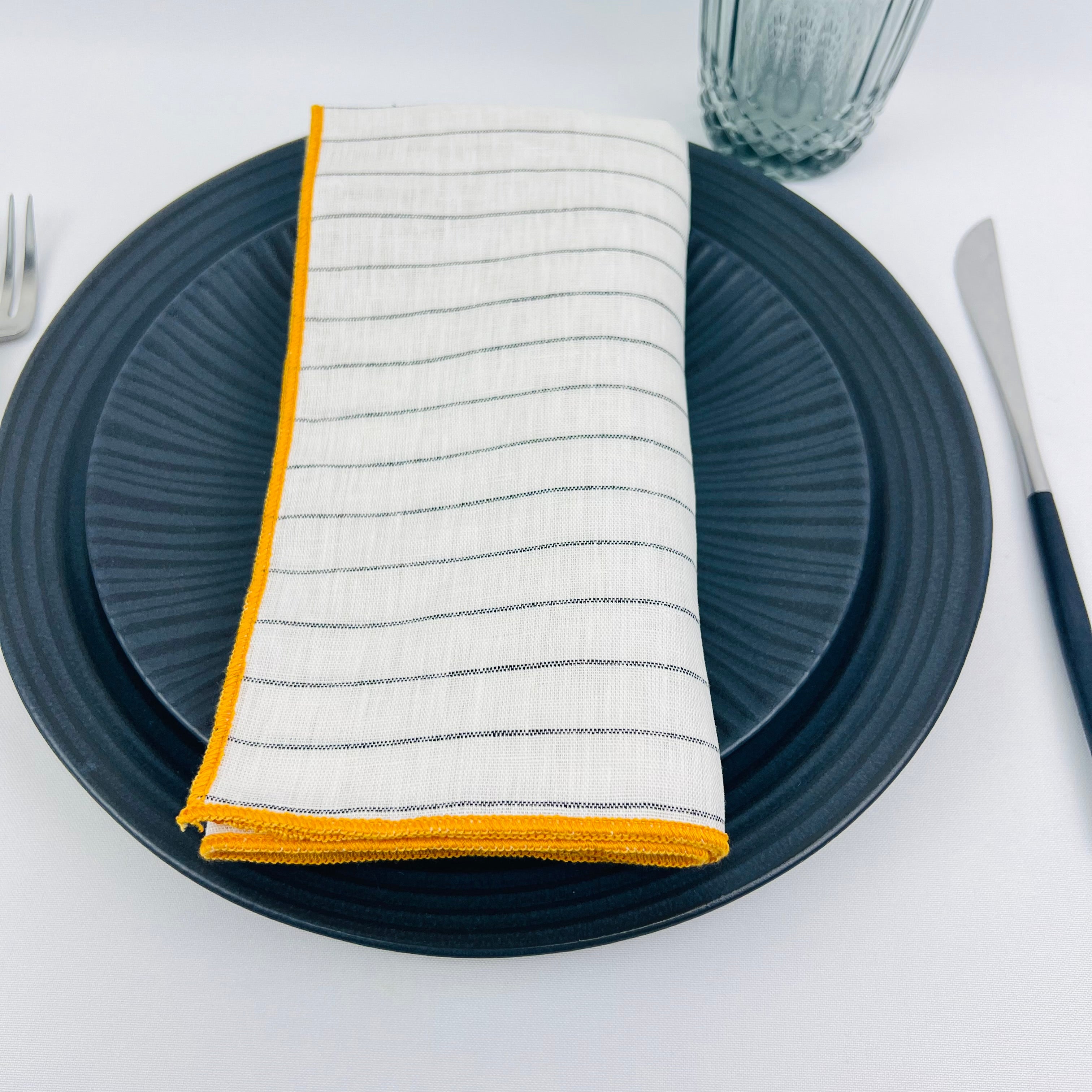 Guardanapo Rayas Overlock