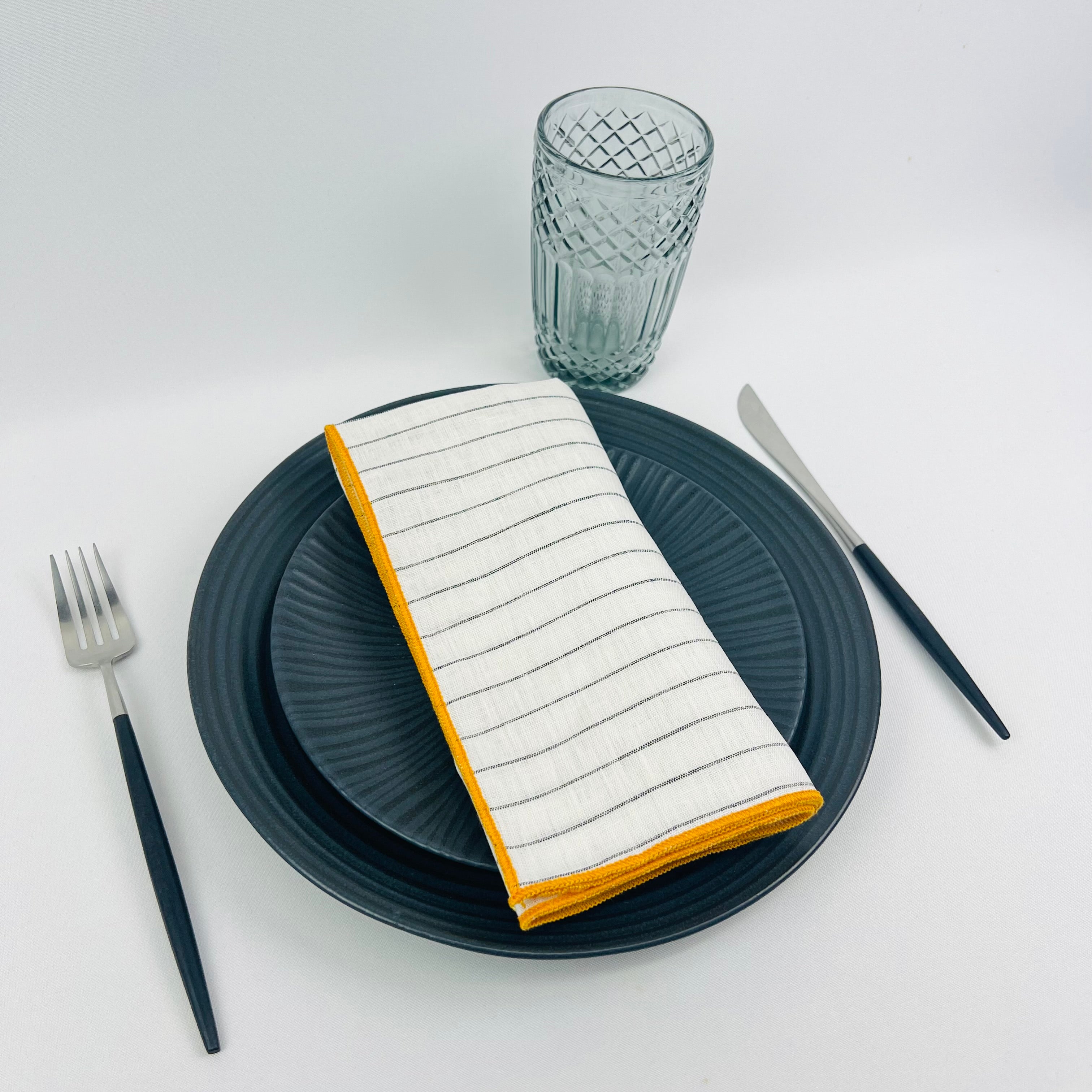 Guardanapo Rayas Overlock