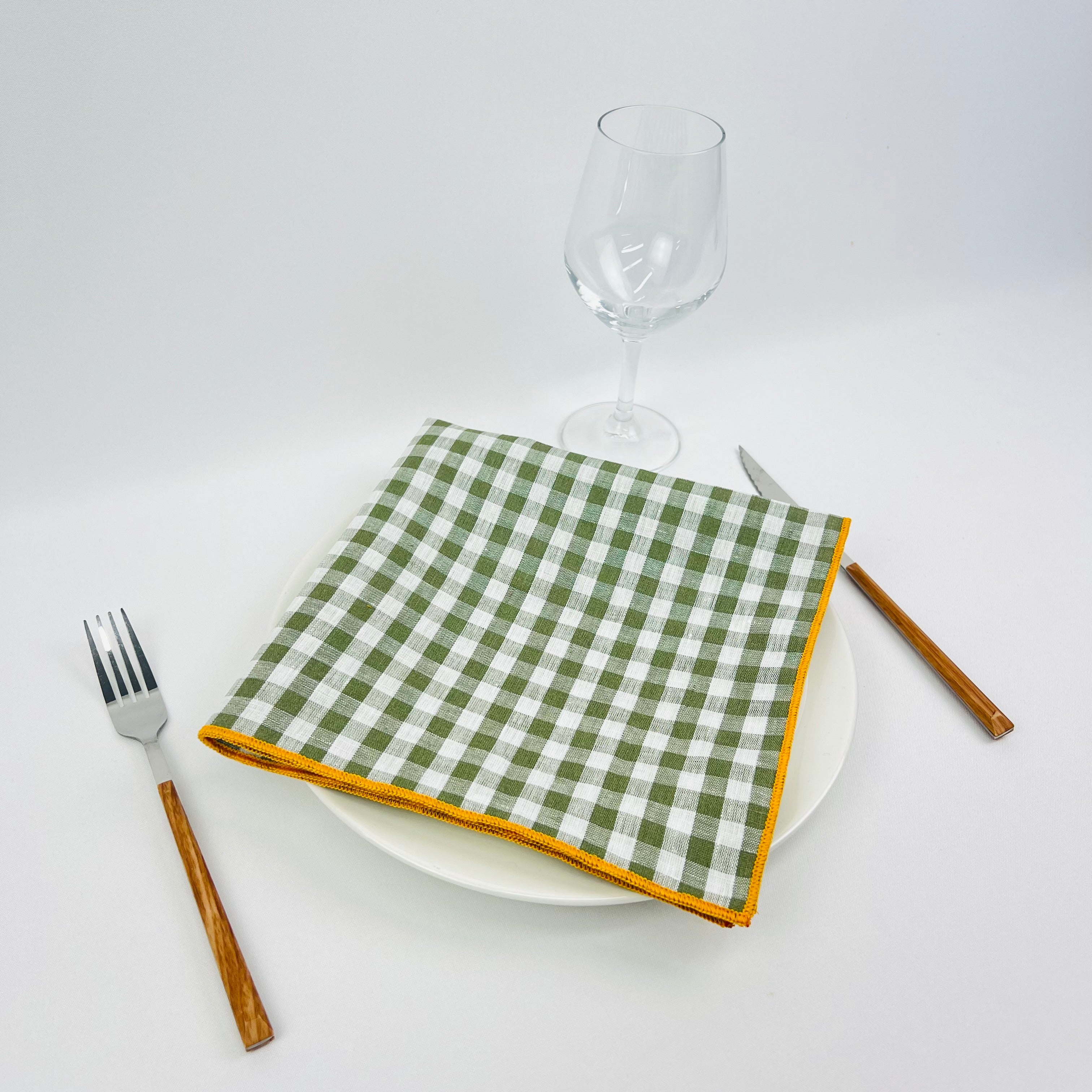 Guardanapo Vichy Overlock