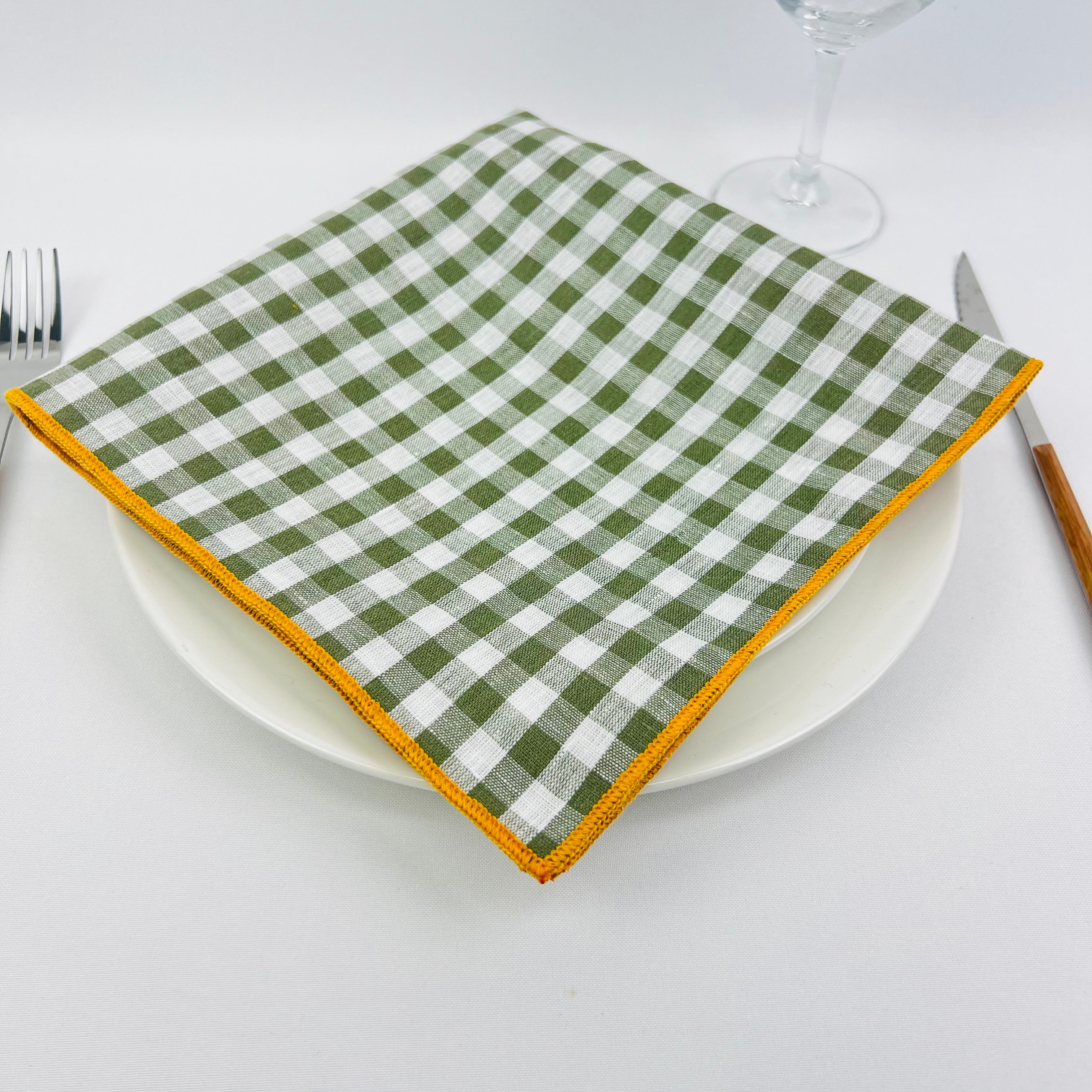 Guardanapo Vichy Overlock