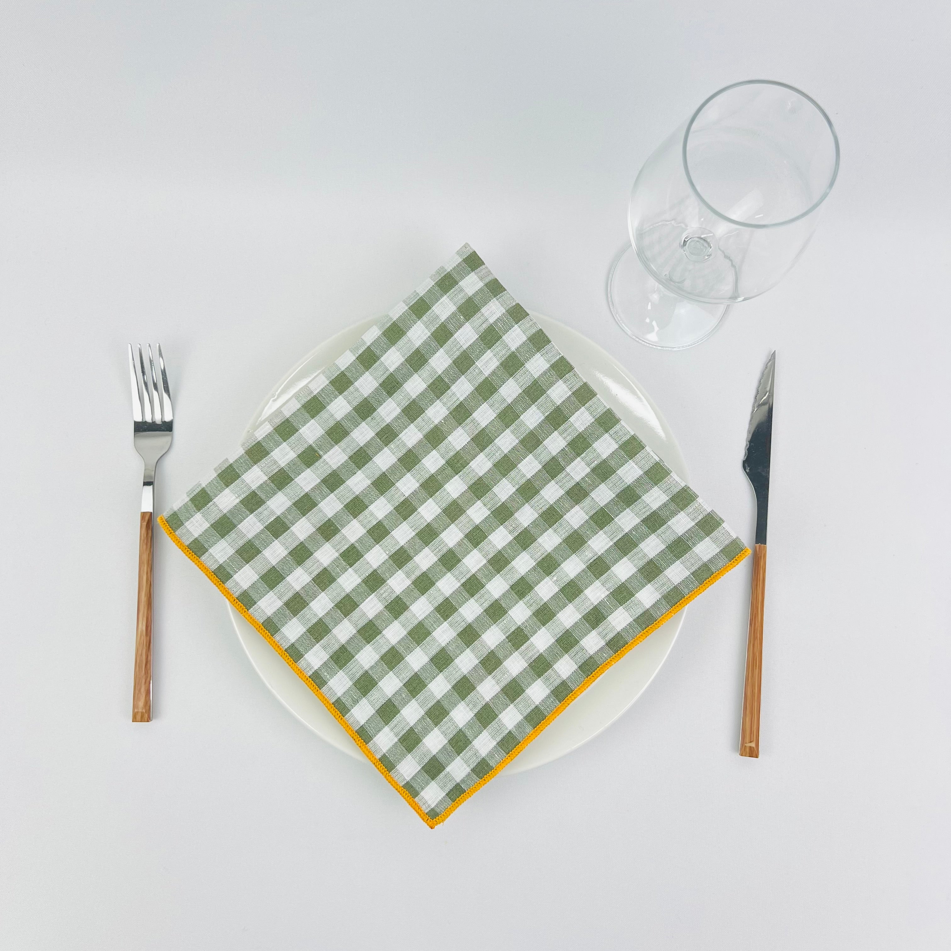 Guardanapo Vichy Overlock