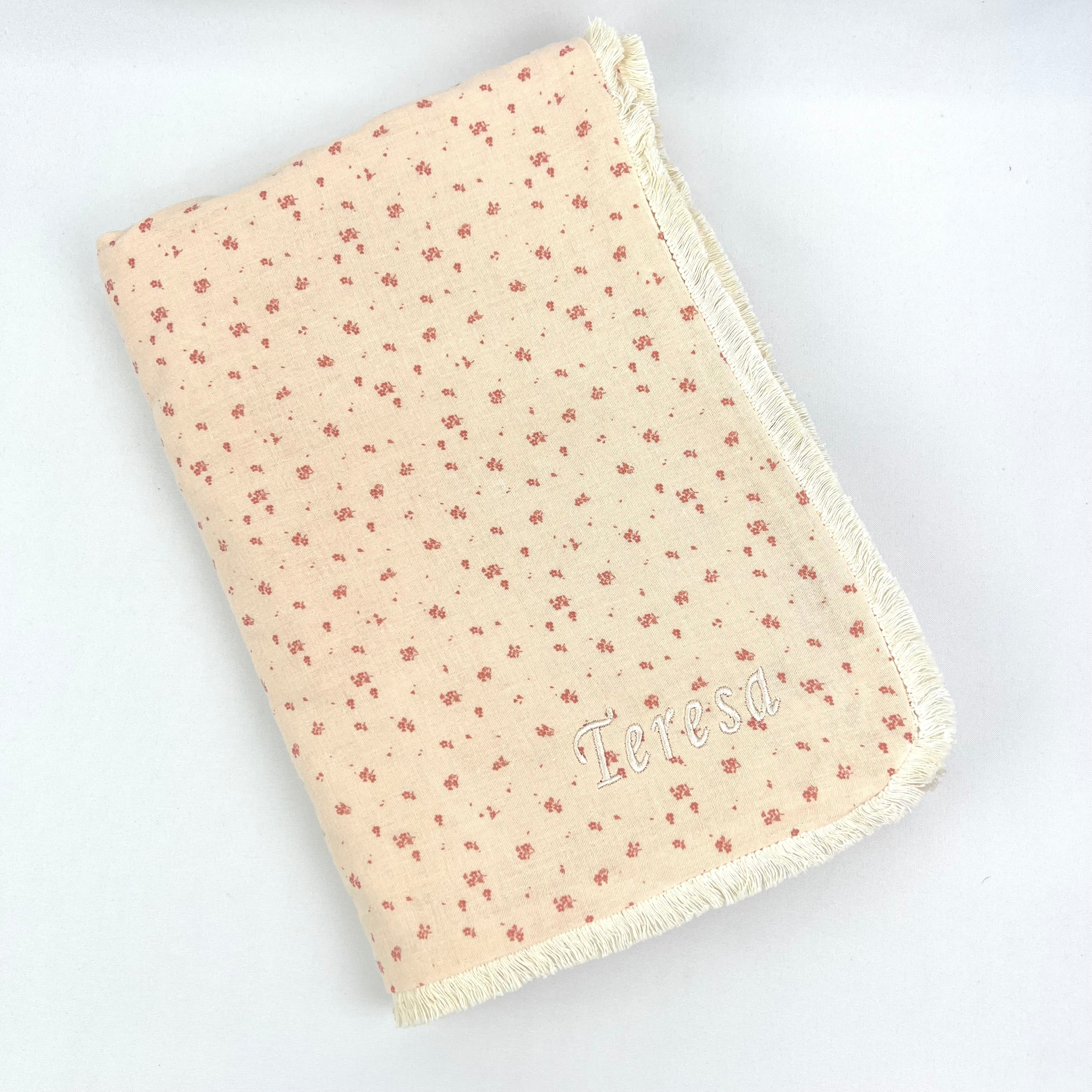 Manta Musselina Florzinhas Personalizável