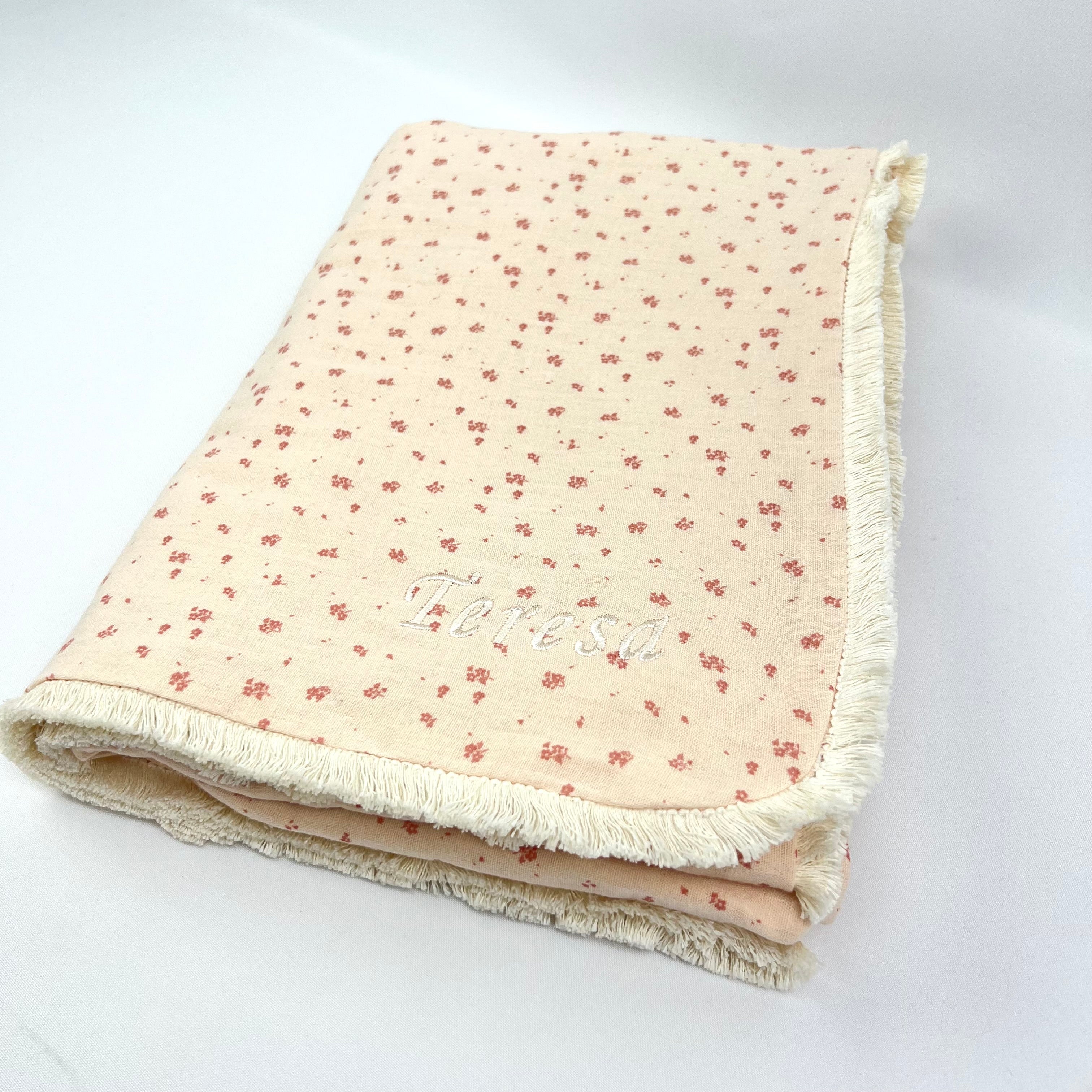 Manta Musselina Florzinhas Personalizável